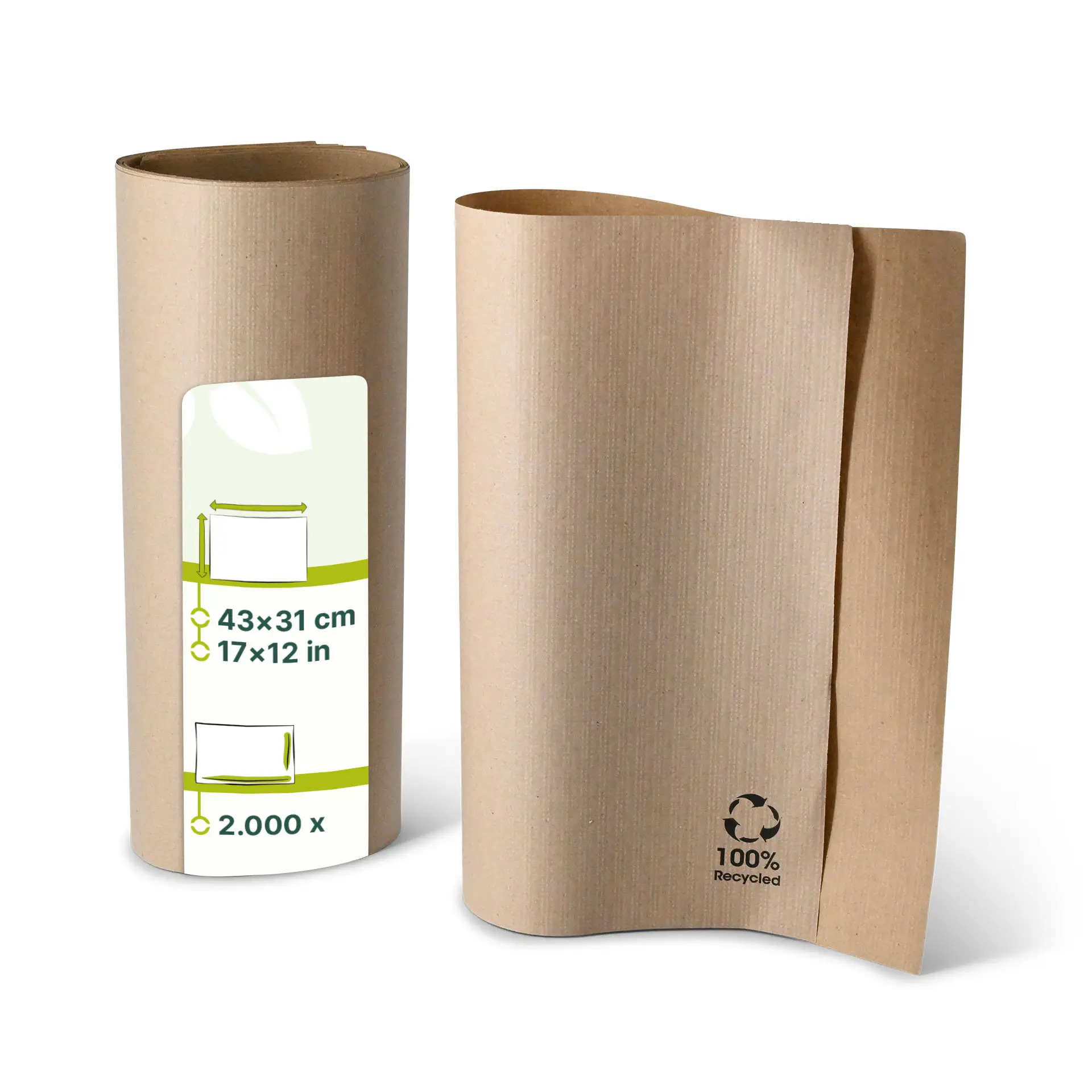 rPapier-Tischset 31 x 43 cm, ungebleicht