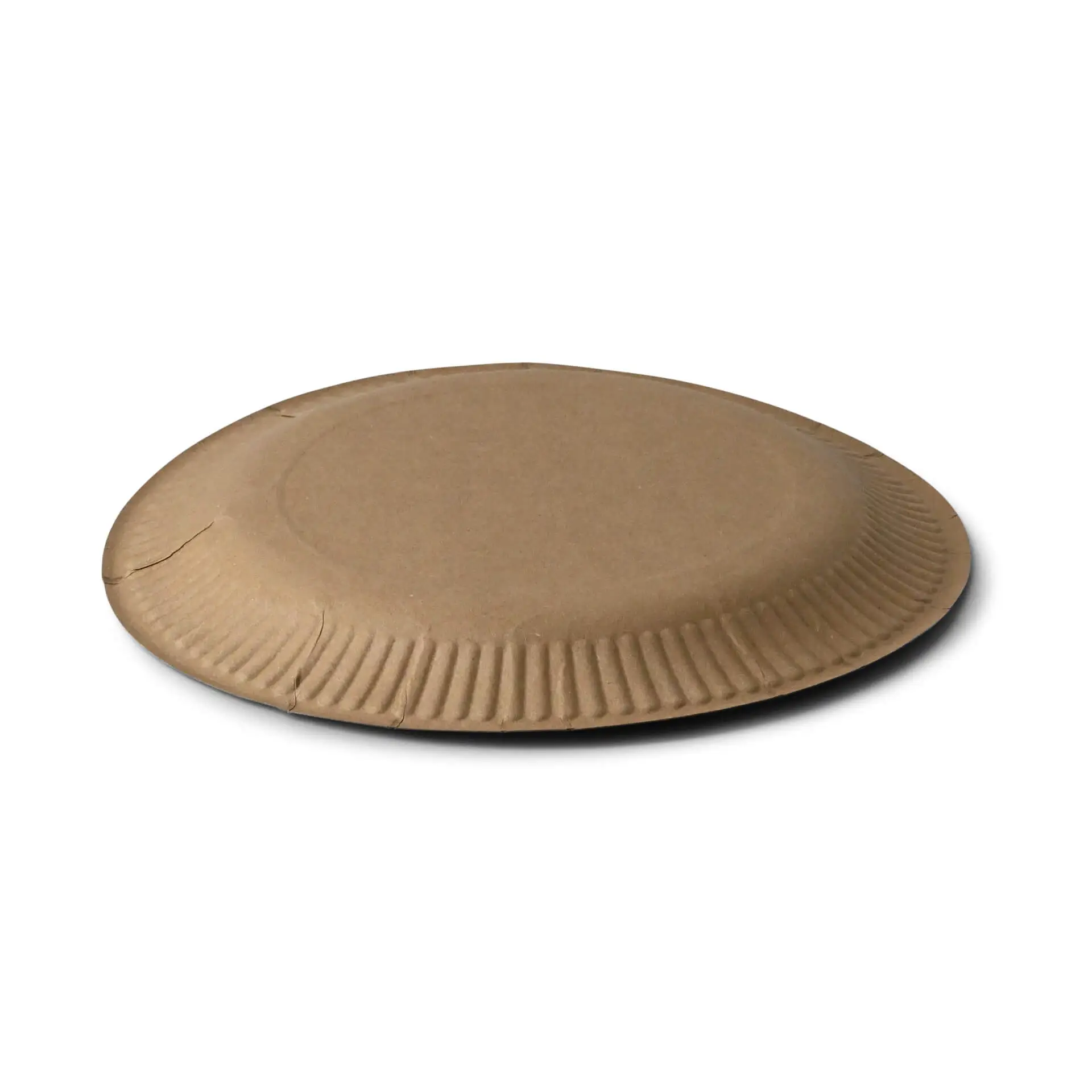 Pappteller Ø 23 cm, braun, rund Pappteller Ø 23 cm, braun, rund