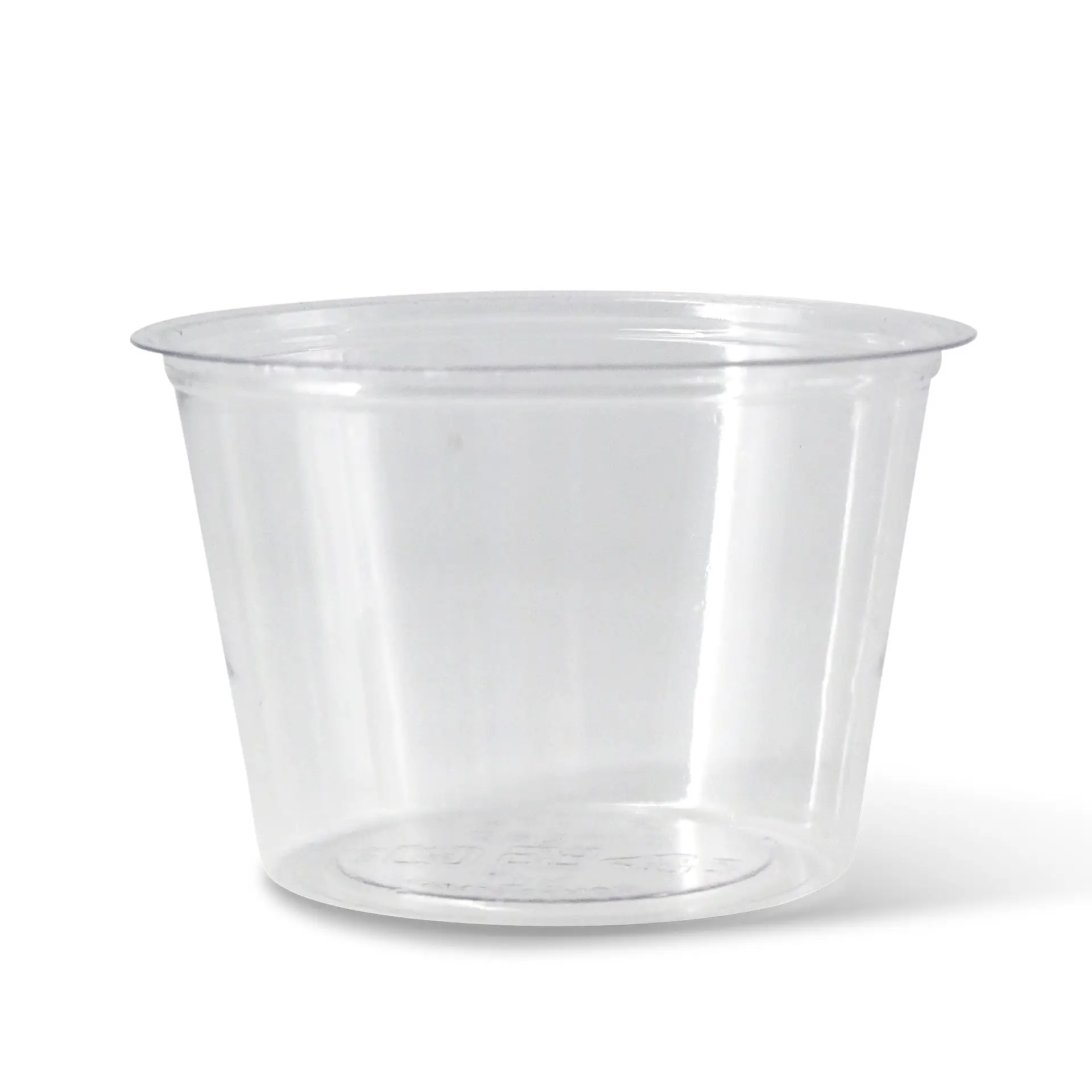 Pot à portions en PLA 100 ml, Ø 70 mm dfc02480-portionsbecher-aus-pla-100-ml-70-mm-klar-rund-2