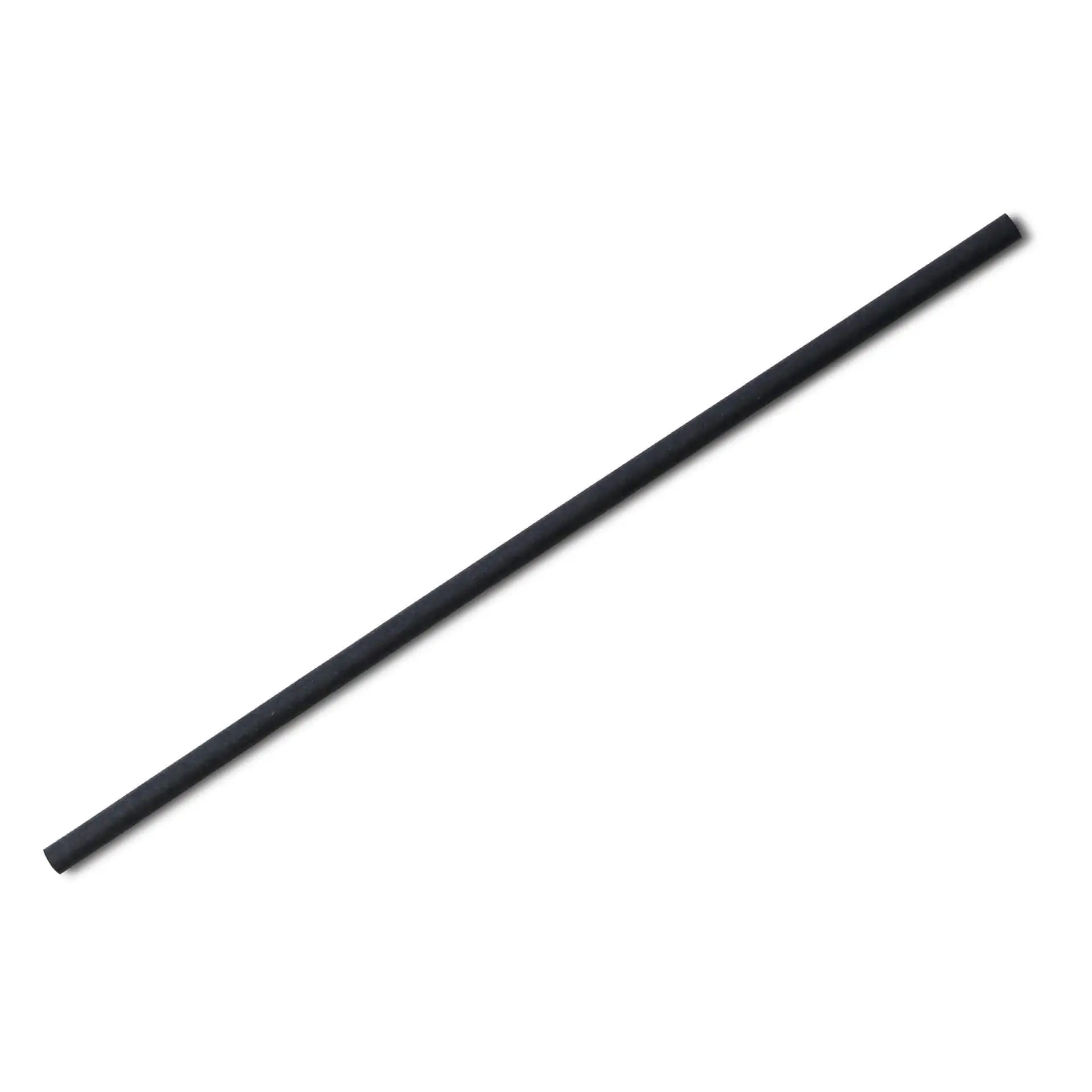 Paille en papier 20 cm, Ø 0,5 cm, noir, roulé à la verticale Paille en papier 20 cm, Ø 0,5 cm, noir, roulé à la verticale