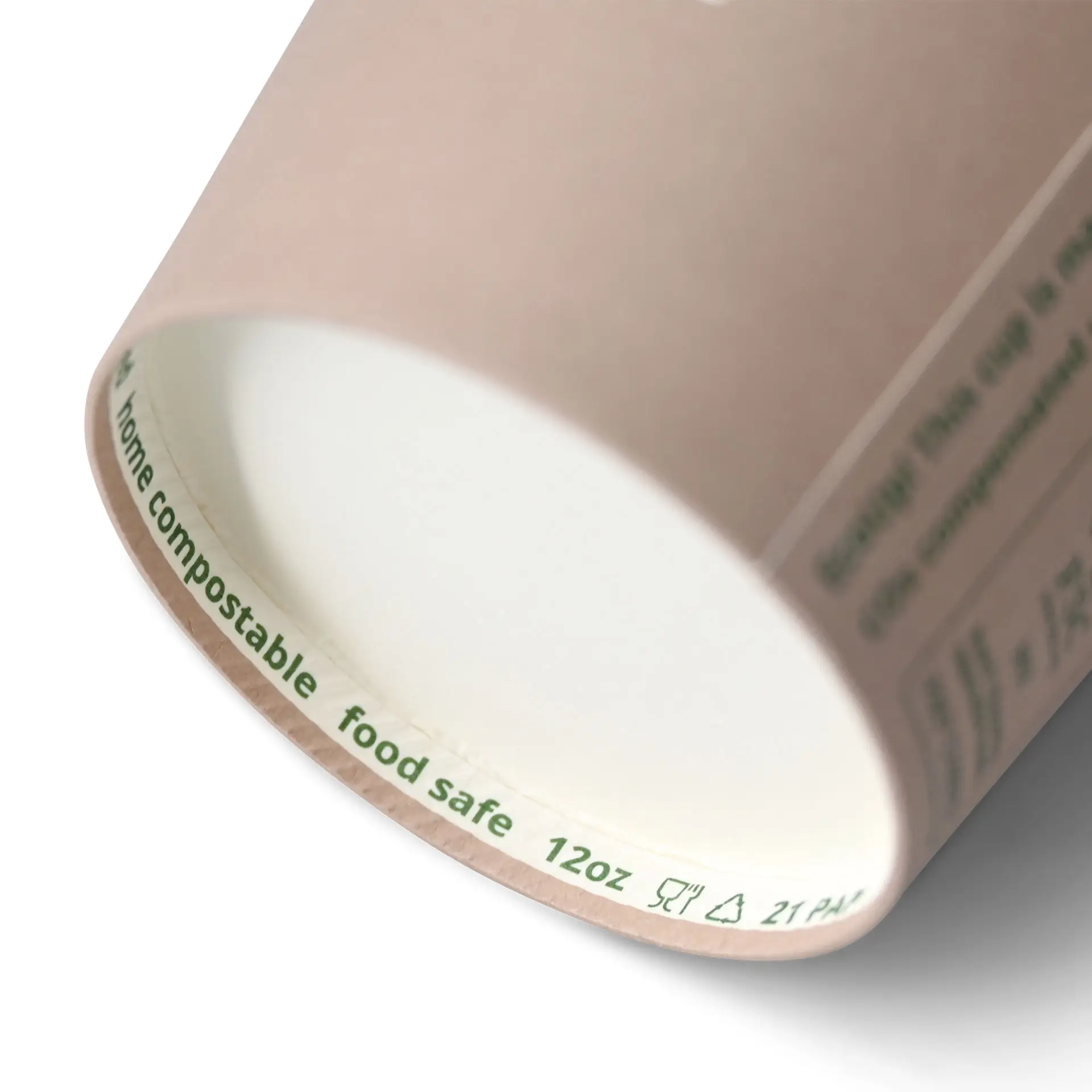 Gobelet en carton imprimé "Coffeebreak" 30 cl / 12 oz, Ø 80 mm, blanc