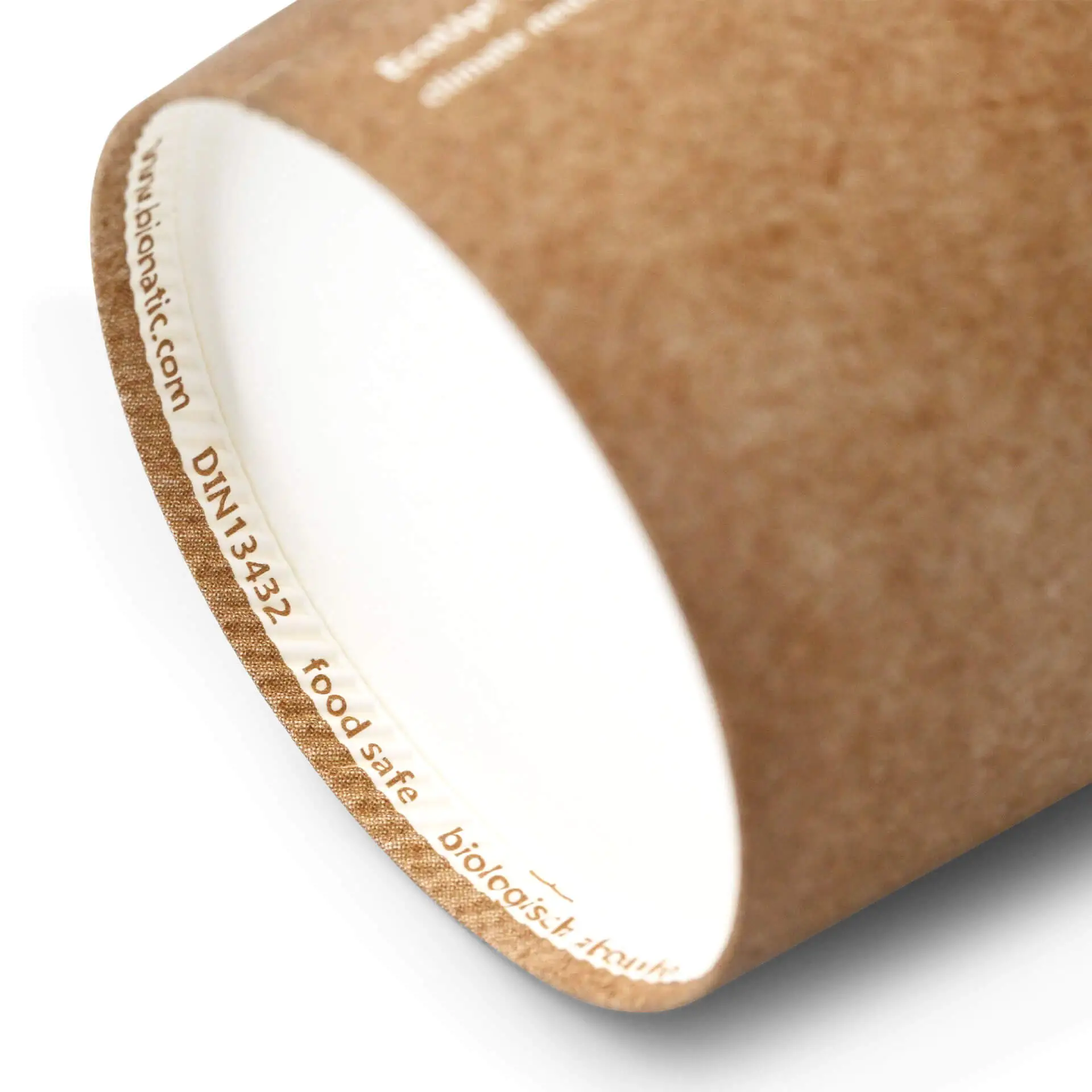 Gobelet en carton kraft brun, 20 cl / 8 oz, Ø 80 mm dhd045261-pappbecher-200-ml-8-oz-80-mm-braun-innen-weiss-3