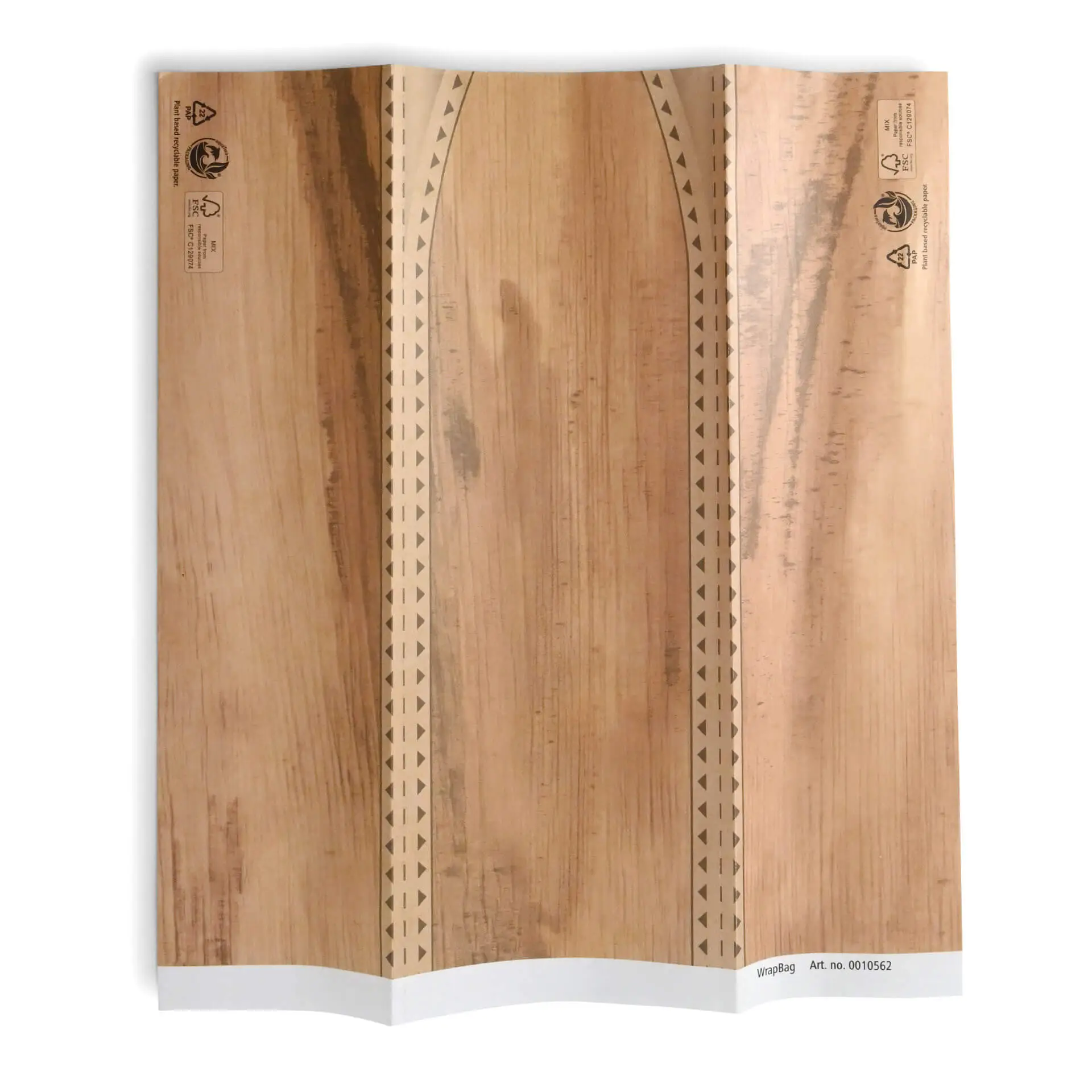 Sachet Wrap 10,5 x 30,5 cm, brun dfc00500-wrap-papier-s-105-x-305-cm-braun-vorgefaltet-3