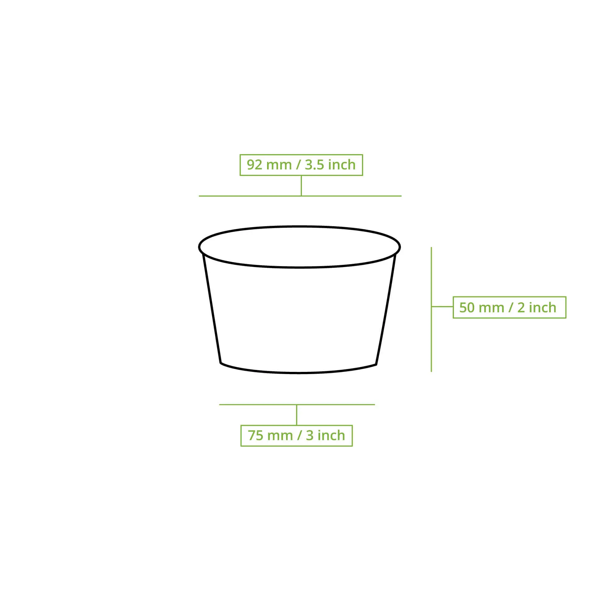 Pot à glace imprimé (revêtu) S "Fruits" 150 ml, max. 220 ml, Ø 92 mm