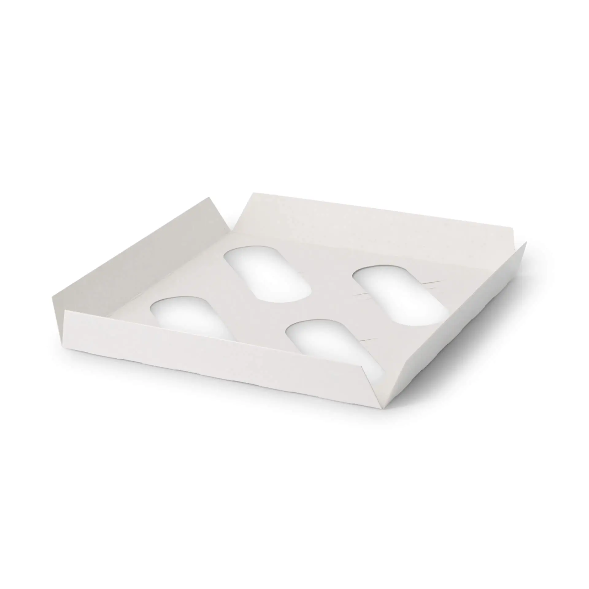 Inserts en carton pour boîtes à cupcakes 4 unités, blanc dre034971-einlagen-aus-karton-fuer-4er-cupcake-boxen-weiss-2