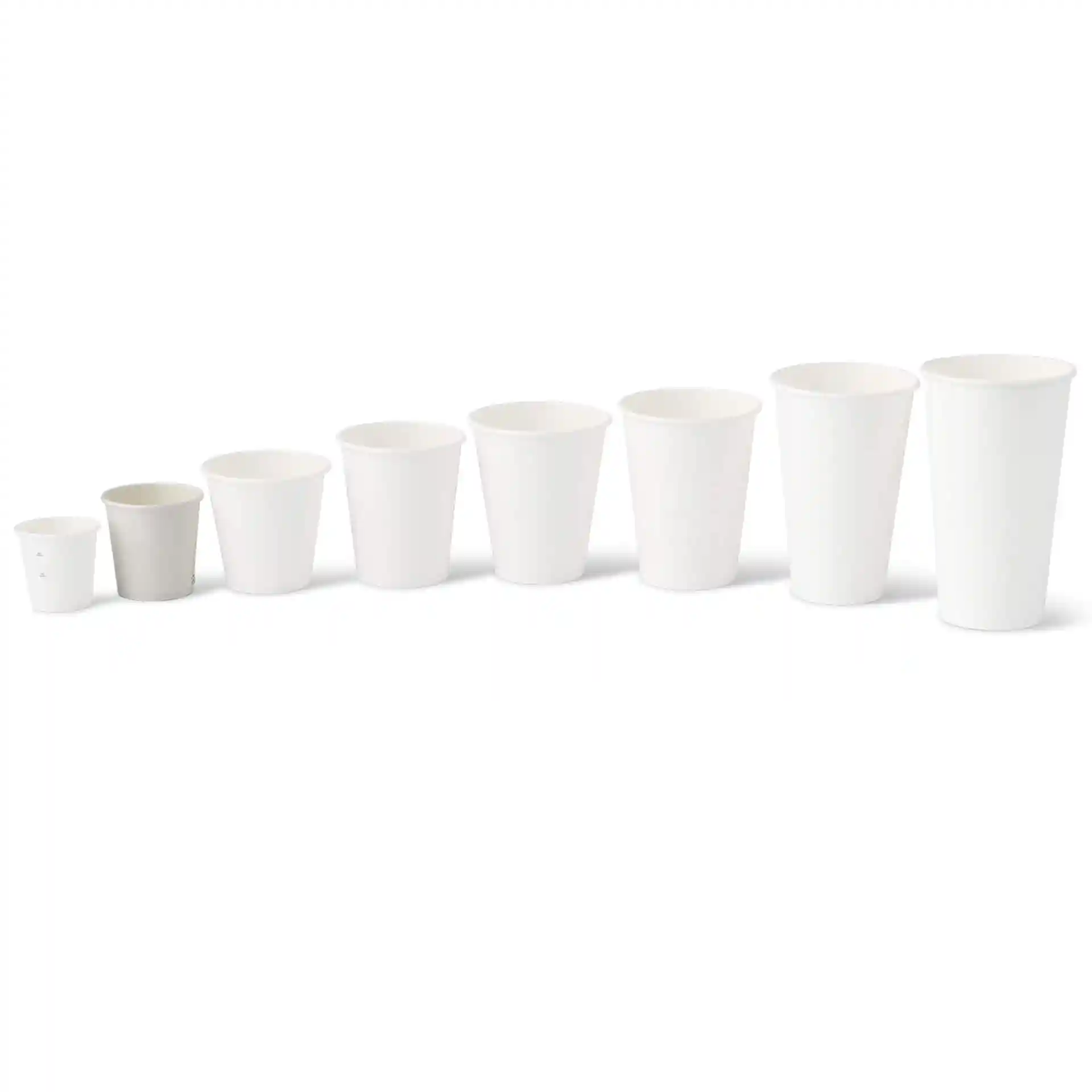 Gobelet en carton 100 ml / 4 oz, Ø 62 mm, simple paroi, blanc, revêtu de PLA