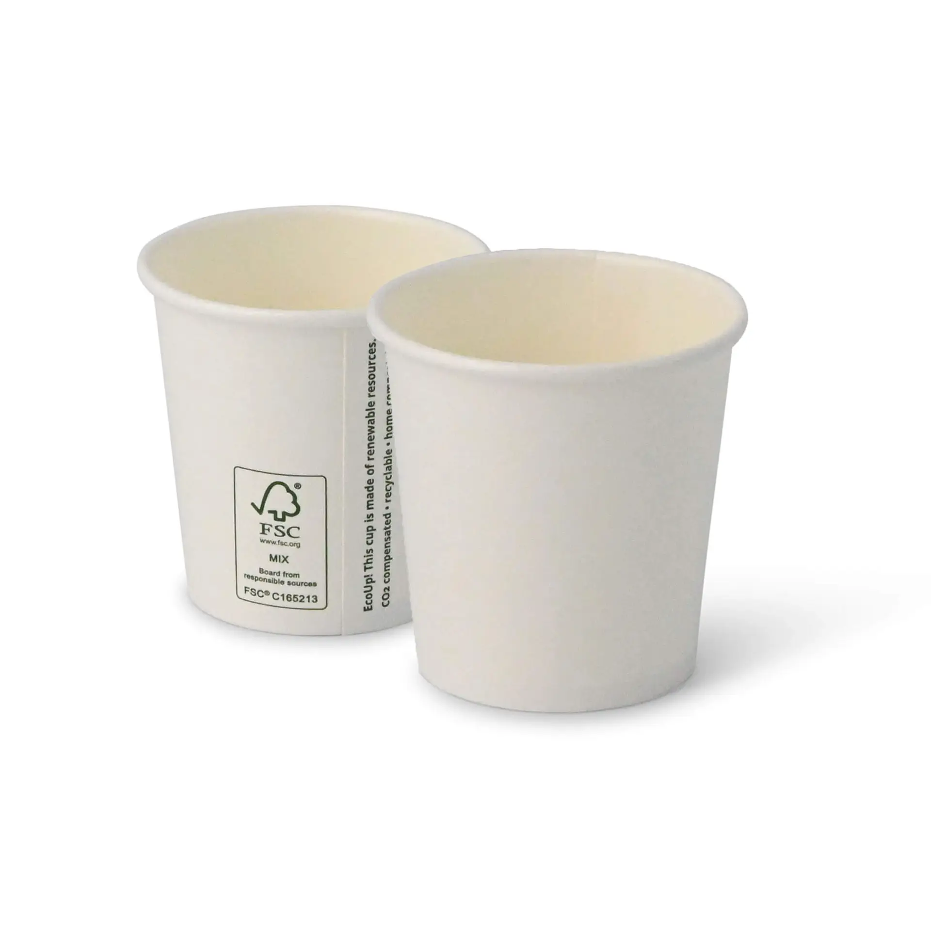 Pappbecher 100 ml / 4 oz, Ø 62 mm, weiss
