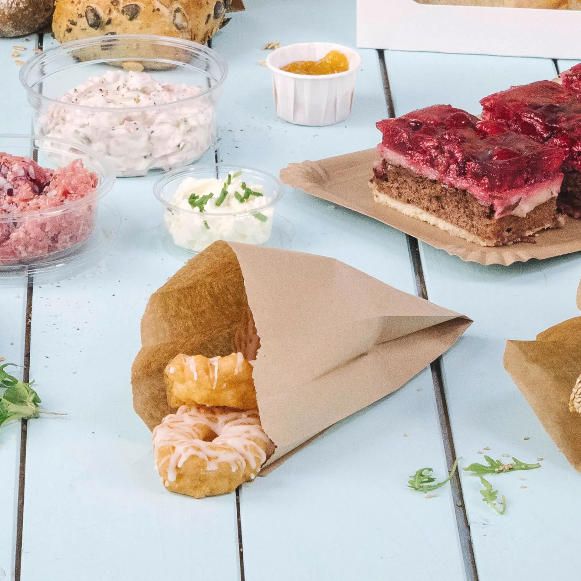 Sachet plat en papier 15 x 6 x 29 cm, brun