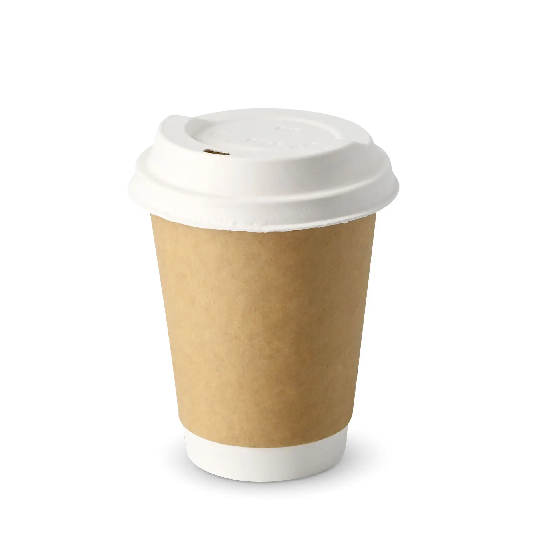 Couvercle en carton Ø 90 mm, blanc, avec ouverture pour boire Couvercle en carton Ø 90 mm, blanc, avec ouverture pour boire