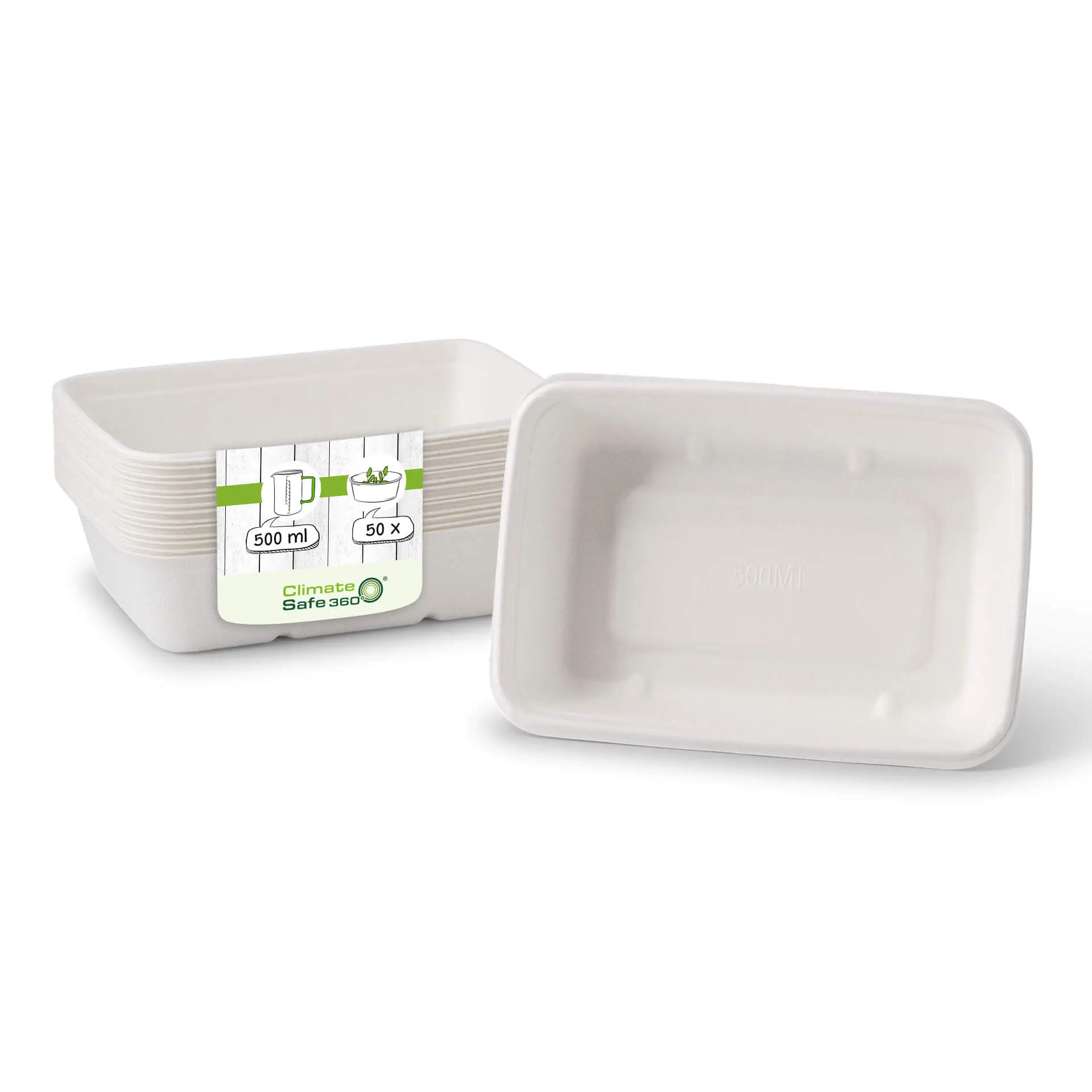 Zuckerrohr Schalen 17 x 12 x 5 cm, 500 ml, rechteckig Zuckerrohr Schalen 17 x 12 x 5 cm, 500 ml, rechteckig
