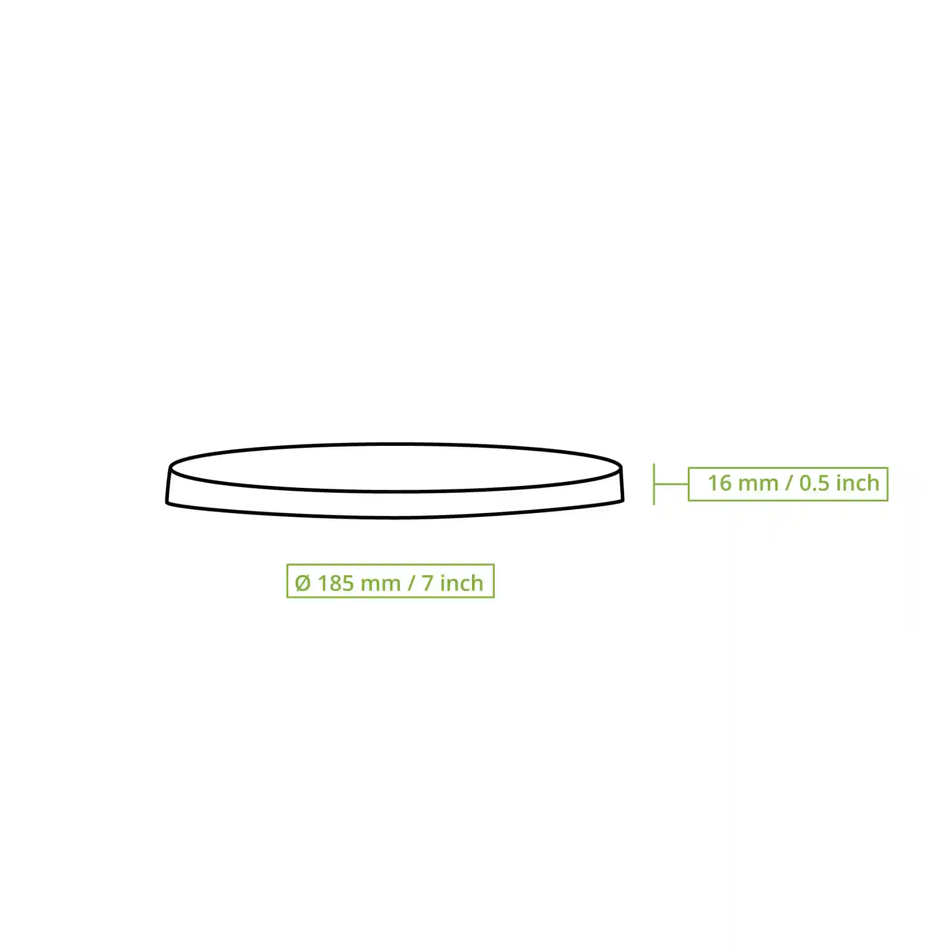 Couvercle réutilisable "merways Bowl" Ø 185 mm, PP, transparent