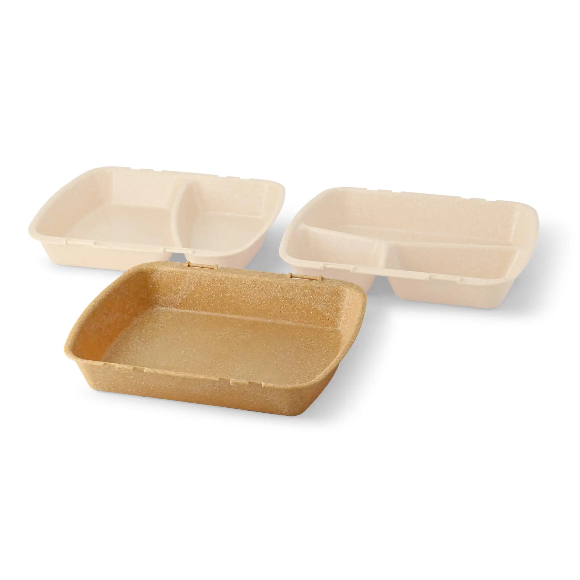 Contenant réutilisable merways Box caramel / brun, 24,5 x 20 x 4,5cm, HP4 dfc008401-mehrweg-menuebehaelter-merways-box-245-x-20-x-45-cm-hp4-karamell-braun-9