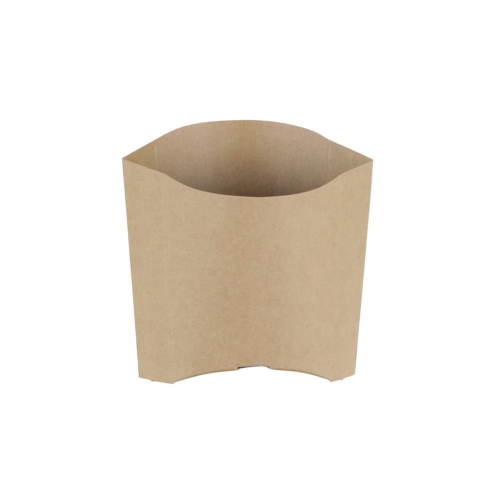 Karton-Pommes-Schütten 85 ml, 8,5 x 5 x 9,5 cm, braun