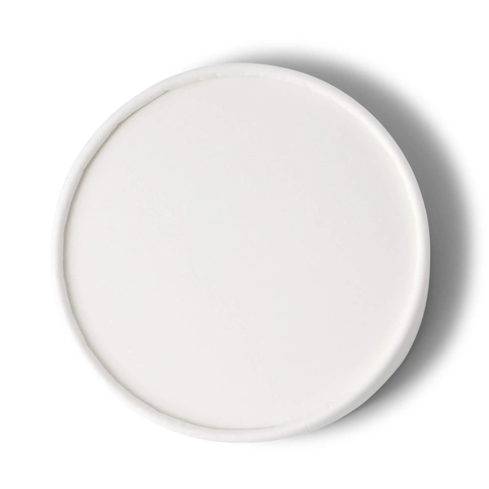 Couvercle en carton (revêtu de PE) Ø 92 mm, blanc (pour pots de glace) con30006-01-0-pappdeckel-beschichtet-92-mm-weiss-fuer-eisbecher-1