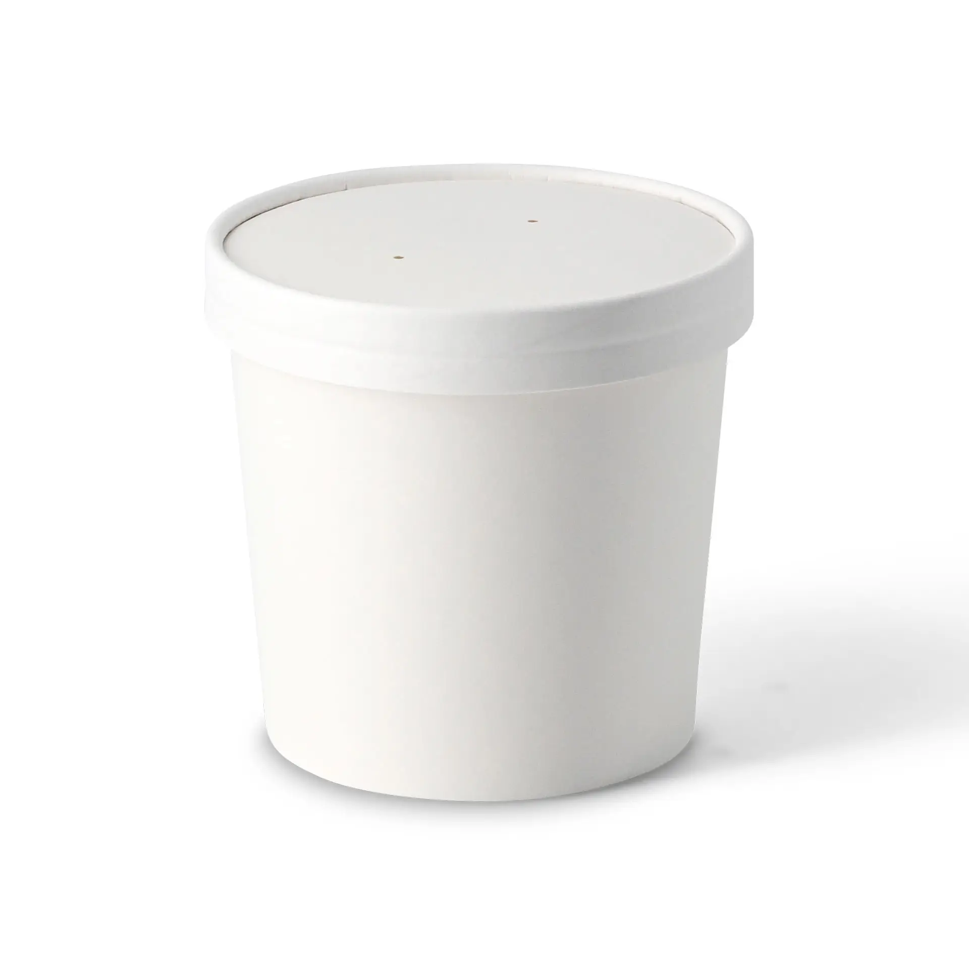Suppenbecher to go aus Karton (Premium) 600 ml, Ø 115 mm, weiß, bio-beschichtet