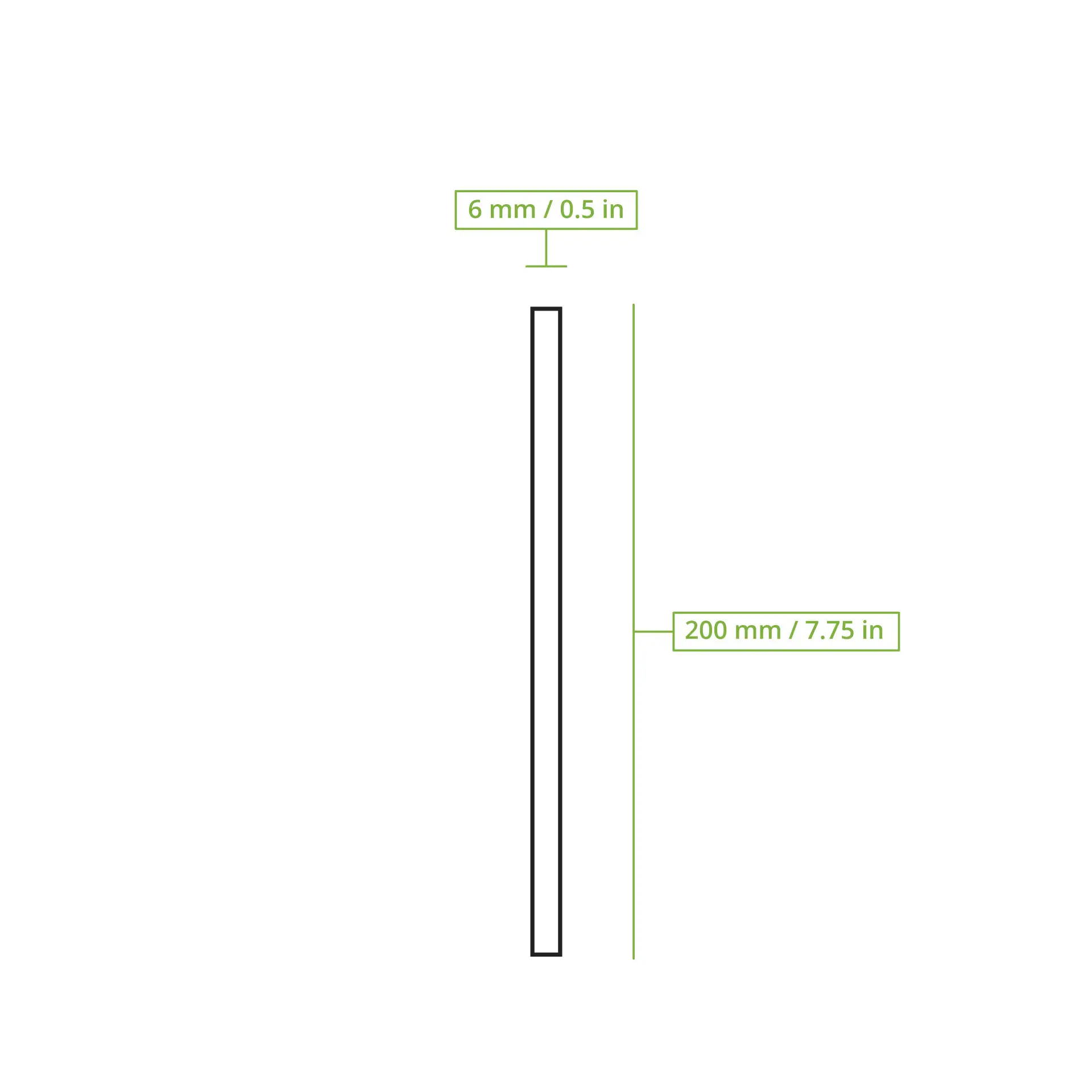 Paille en papier 20 cm, Ø 0,6 cm, brun, roulé verticalement