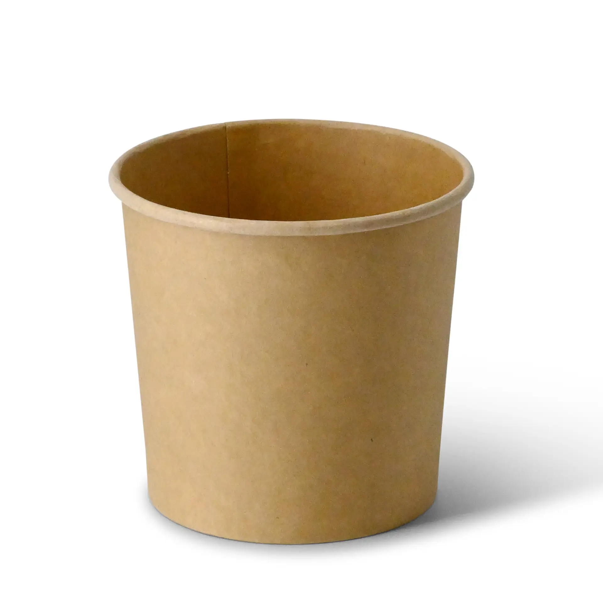 Suppenbecher to go aus Karton (bio-beschichtet) 600 ml / 24 oz, Ø 115 mm, braun