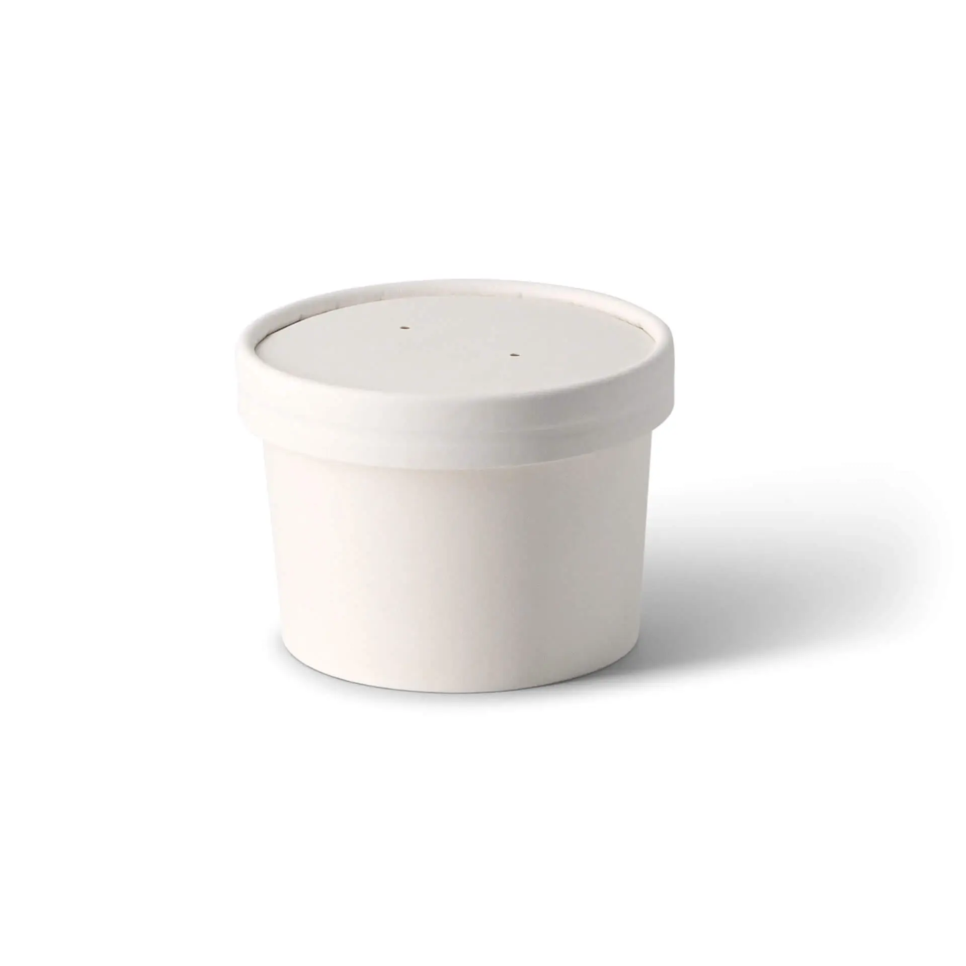 Suppenbecher to go aus Karton (Premium) 200 ml, Ø 90 mm, weiss, bio-beschichtet