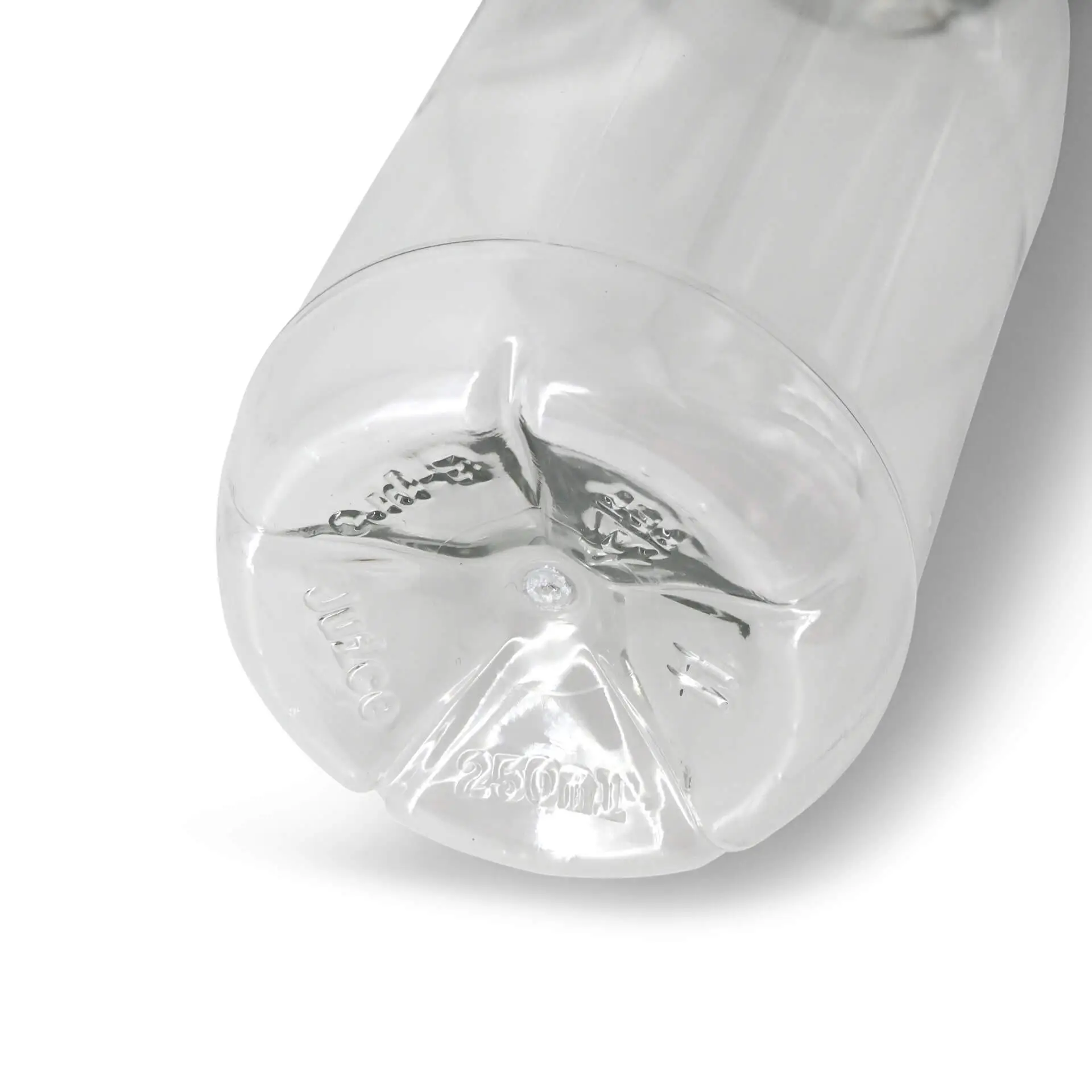 Bouteille en rPET 250 ml, transparente, bouchon blanc dcd03033-rpet-flaschen-250-ml-klar-deckel-weiss-3