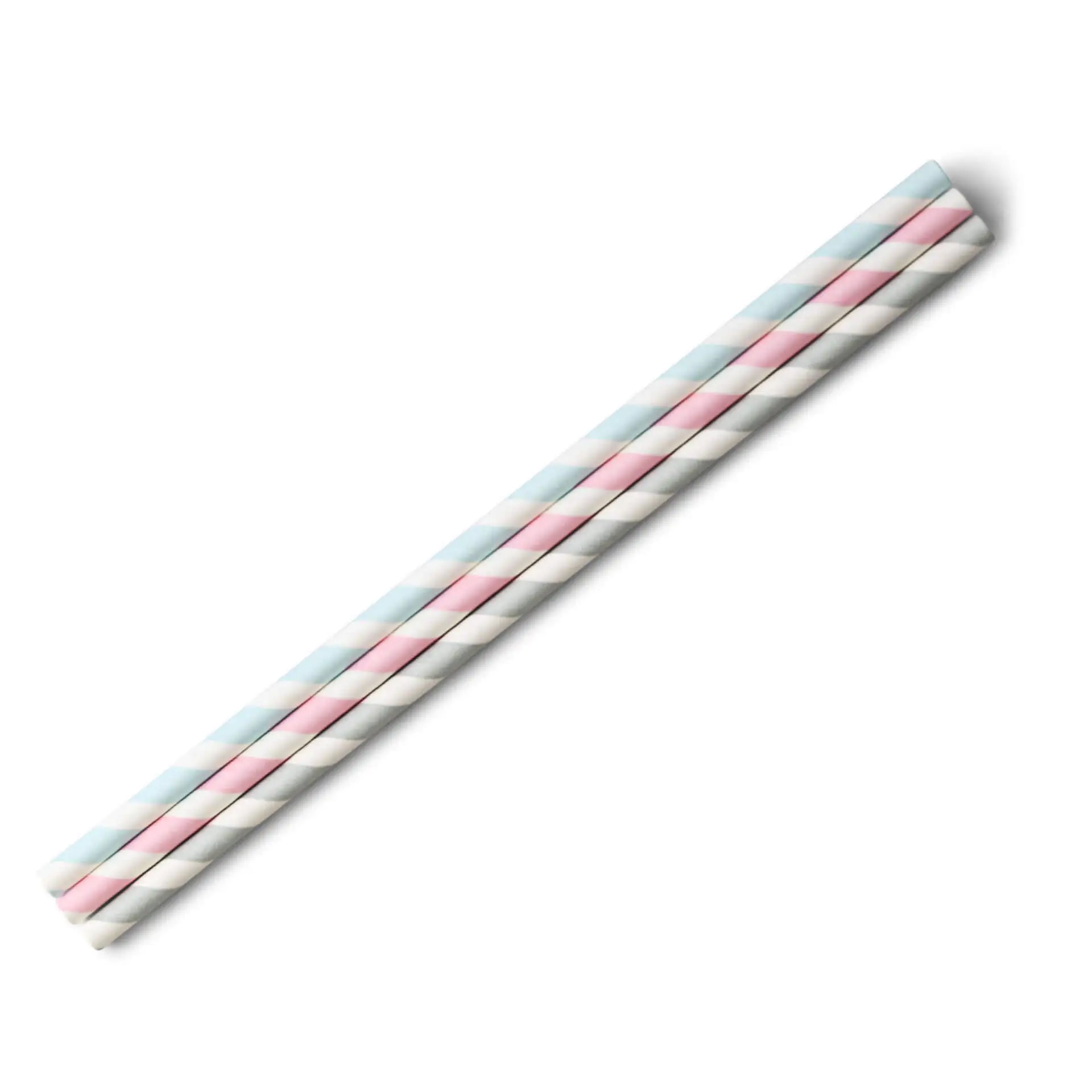 Paille en papier 20 cm, Ø 0,6 cm, rayée pastel dcd00178-trinkhalme-aus-papier-20-cm-06-cm-pastell-gestreift-1
