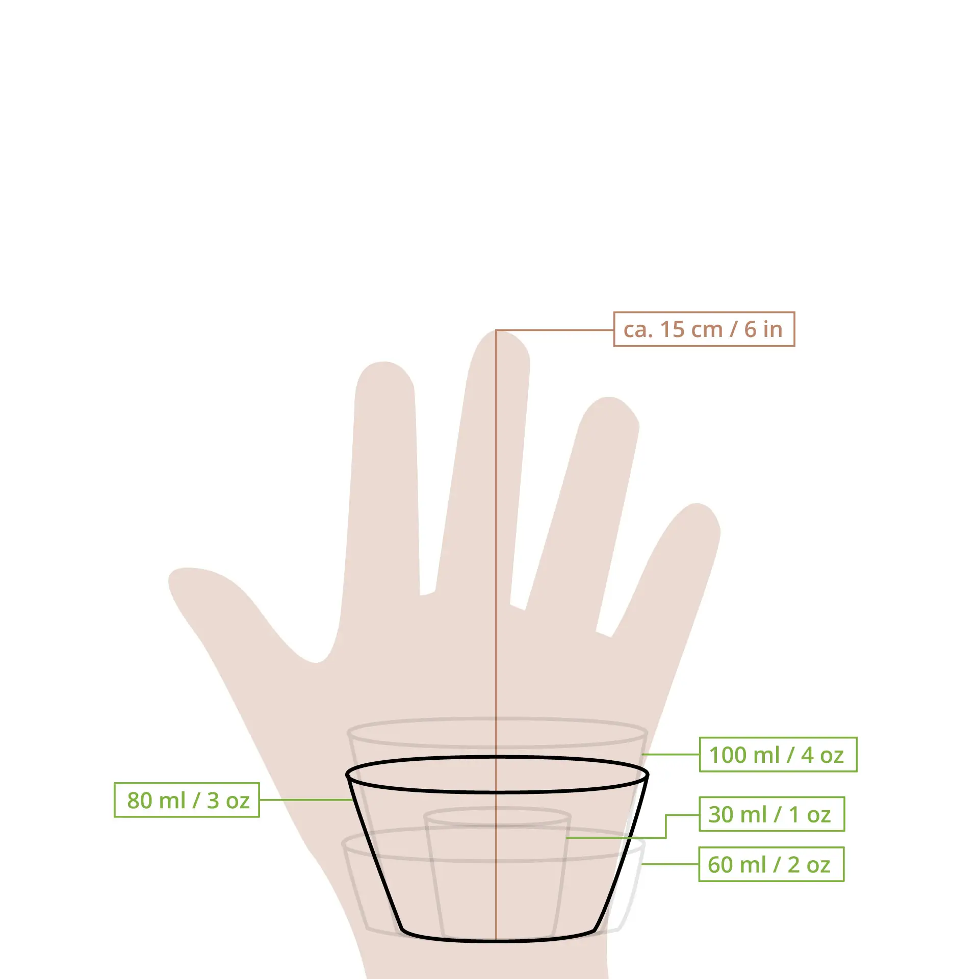 Portionsbecher aus PLA 80 ml, Ø 70 mm, klar