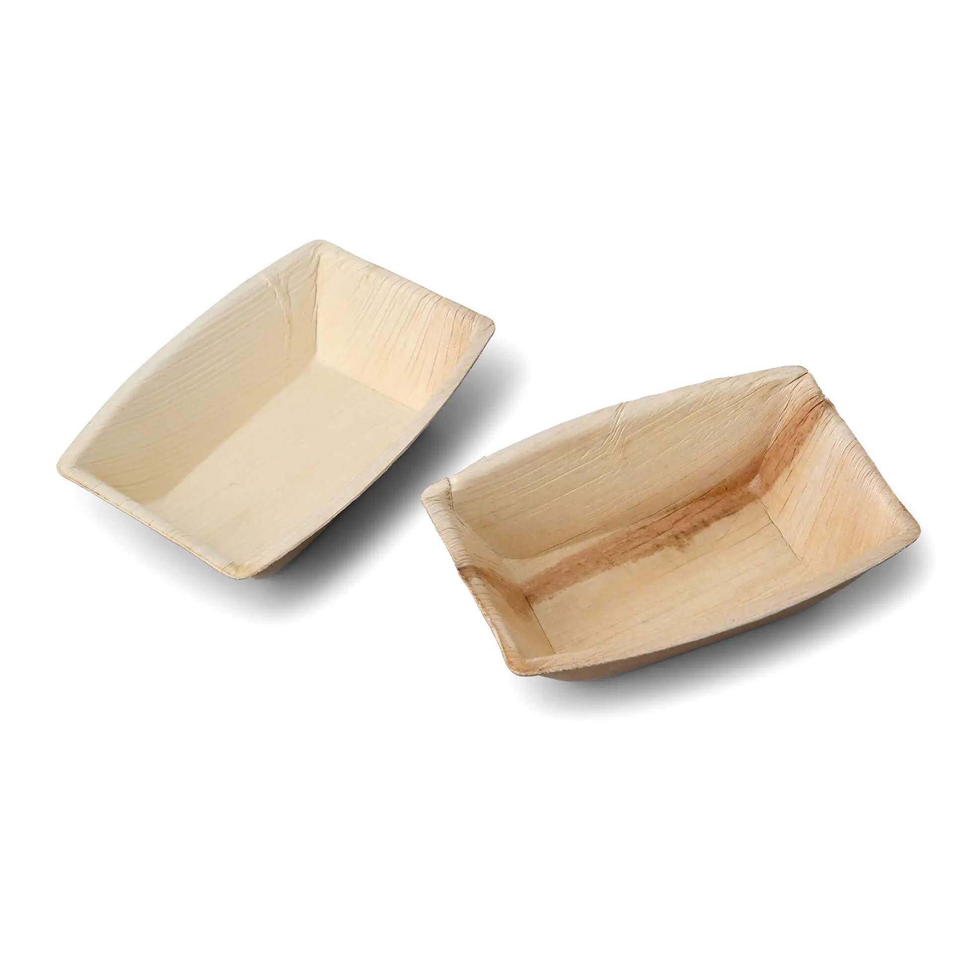 Bol en Feuille de Palmier "Palmware®" 200 ml, rectangulaires Bol en Feuille de Palmier "Palmware®" 200 ml, rectangulaires