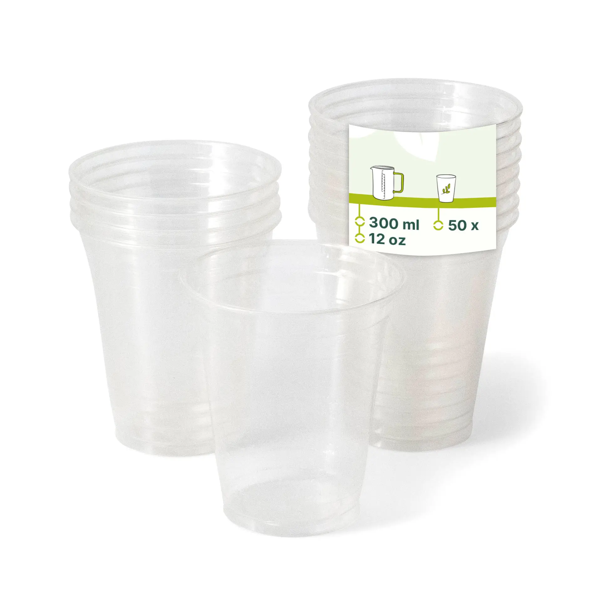 PLA-Klarbecher 300 ml / 12 oz, Ø 95 mm PLA-Klarbecher 300 ml / 12 oz, Ø 95 mm