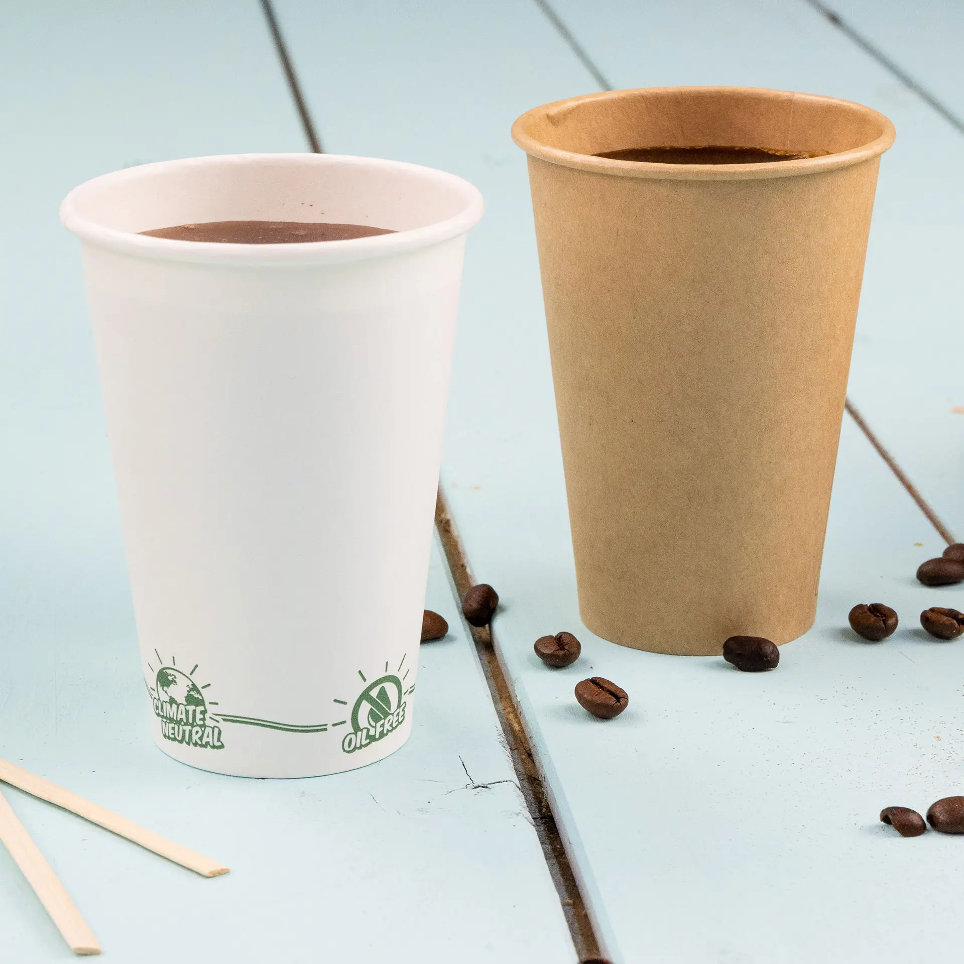 Gobelet en carton écru pour distributeurs 18 cl / 7,5 oz