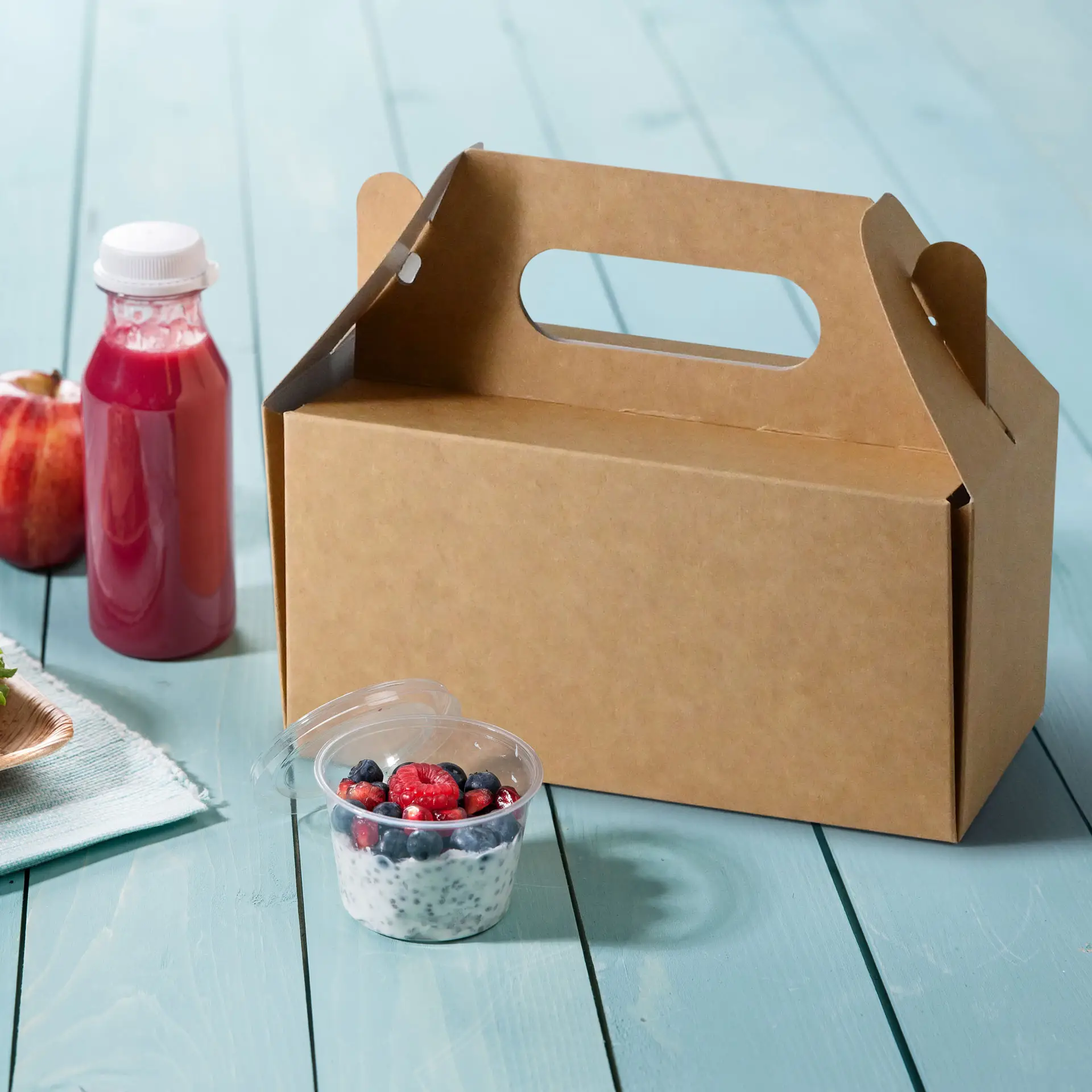 Boîte à gâteaux en carton avec poignée S, 18 x 11 x 9 cm, marron, pliable dfc04219-kuchenbox-aus-pappe-mit-griff-s-18-x-11-x-9-cm-braun-faltbar-7