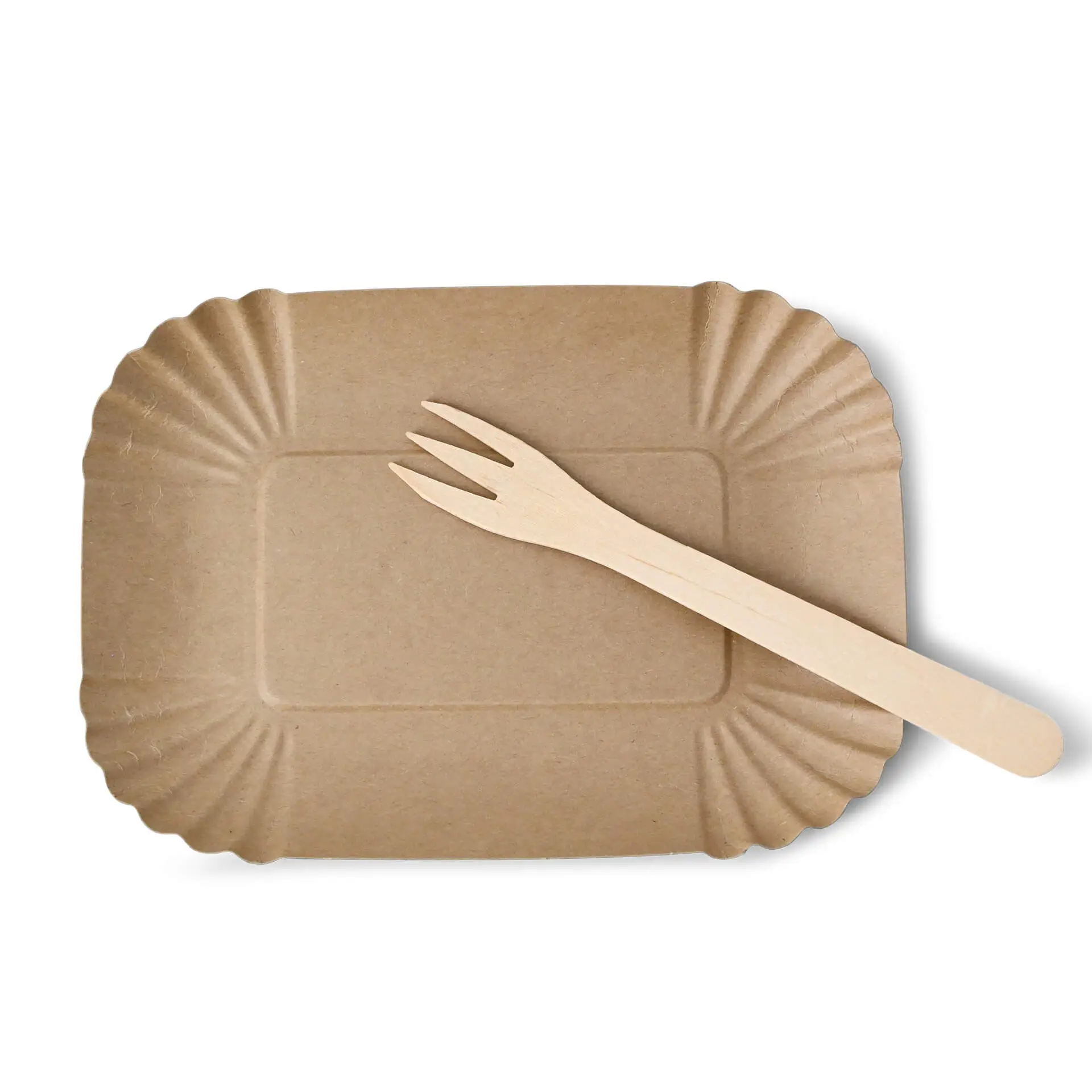 Pappschalen 19,5 x 14,5 x 3 cm, braun, rechteckig