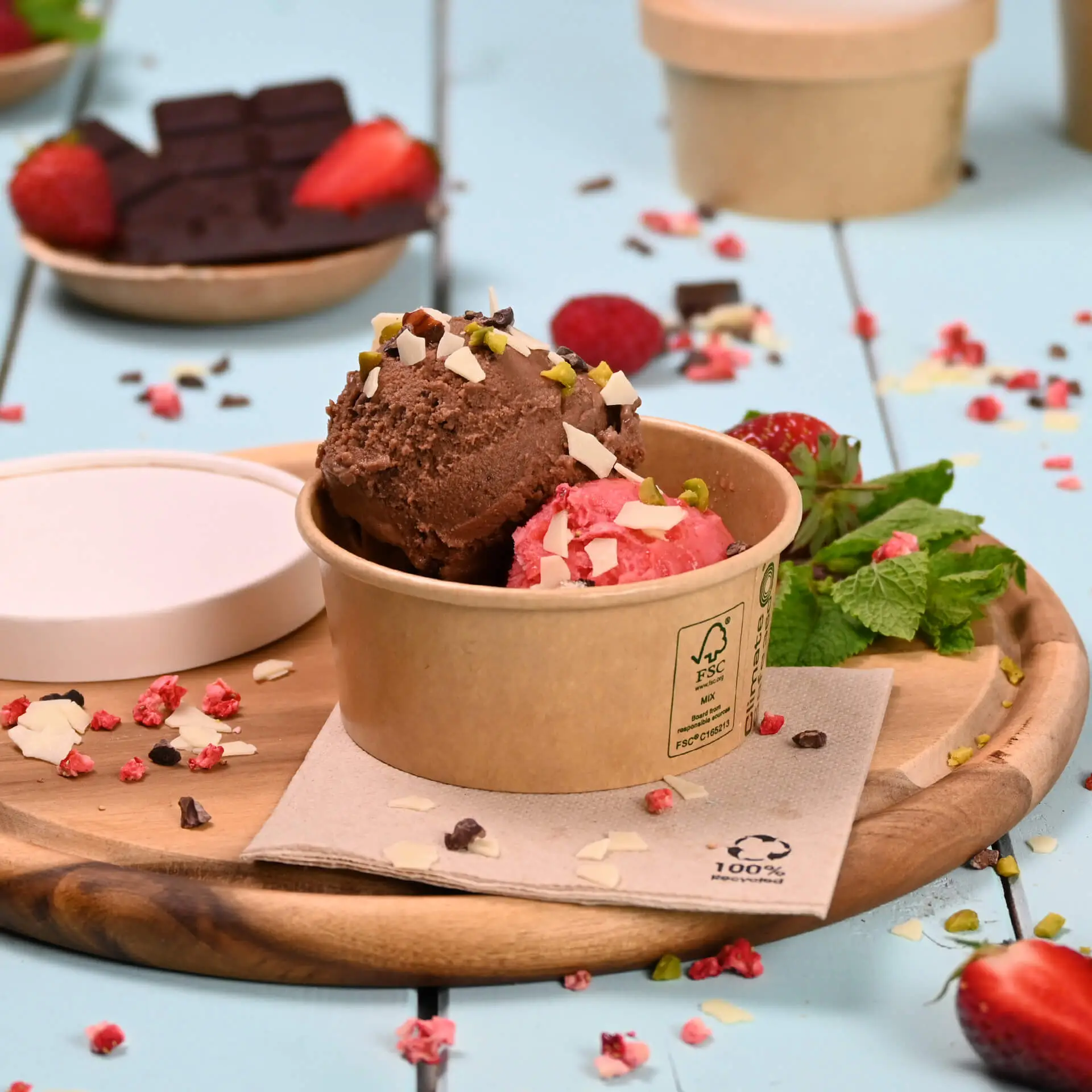 Pot à glace en carton S, 150 ml, max. 220ml (revêtu de PE), Ø 92 mm, brun con30015-01-0-eisbecher-pappe-s-beschichtet-150-ml-max-220-ml-92-mm-braun-6