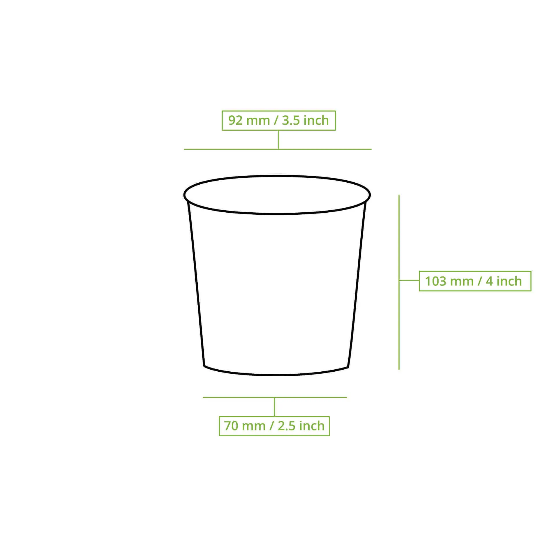 Pot à glace en carton XXL, 16 oz, Ø 92 mm, blanc dfc067971-eisbecher-aus-pappe-xxl-400-ml-max-450-ml-92-mm-weiss-8