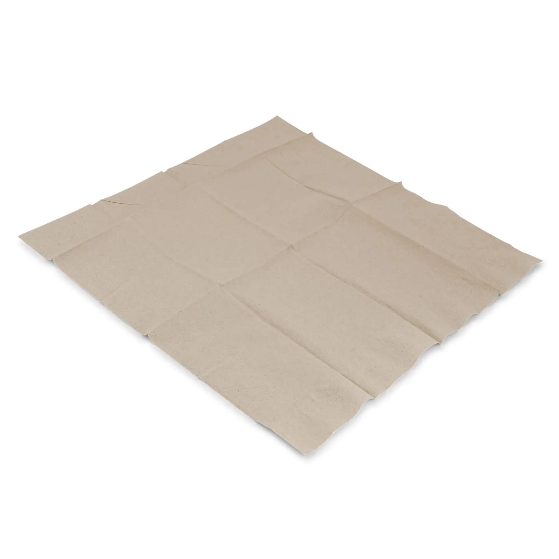 Sacchetto in carta riciclata non sbiancata per posate, 2 strati, misura 10 x 19,5 cm.