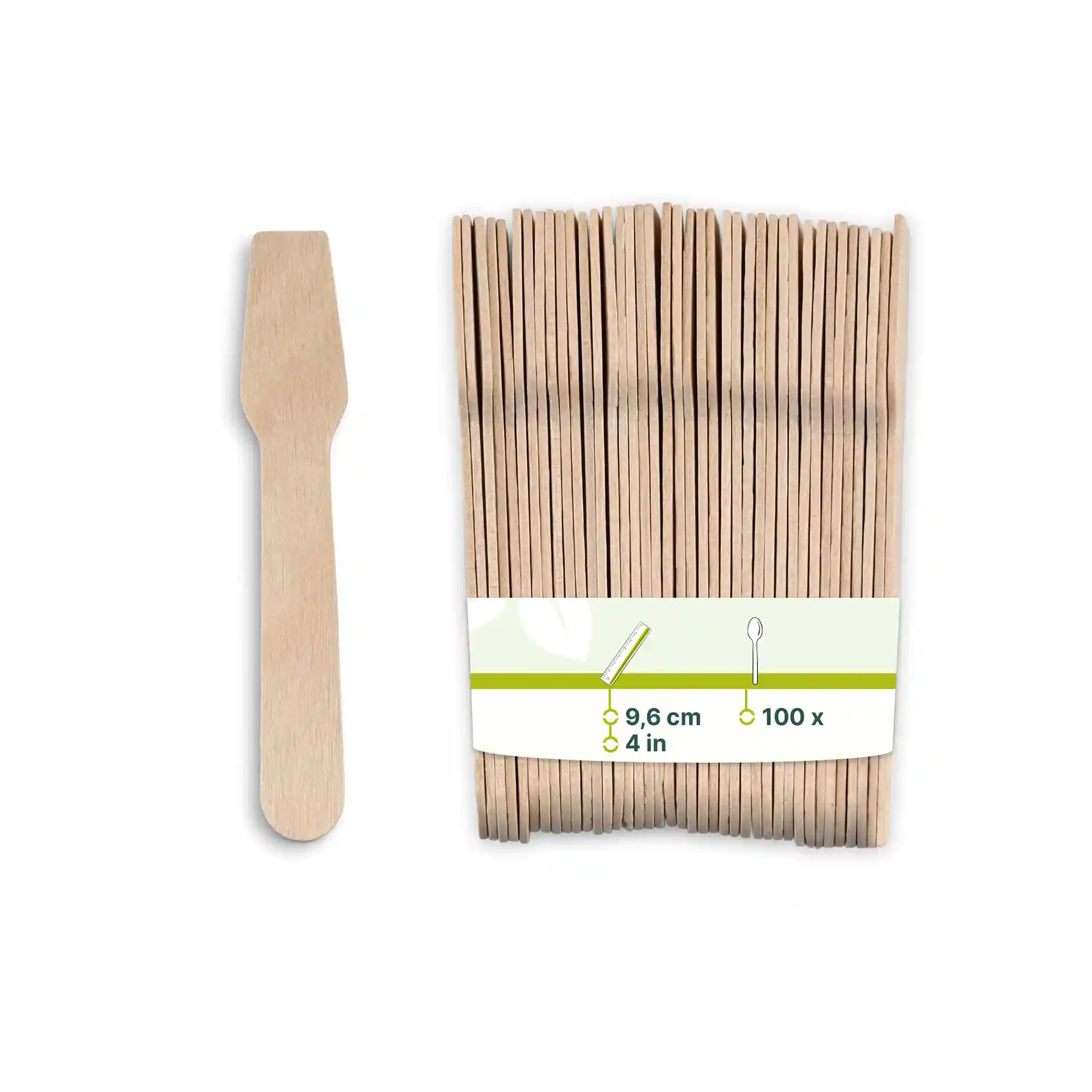 Eisspatel aus Holz 9,6 cm