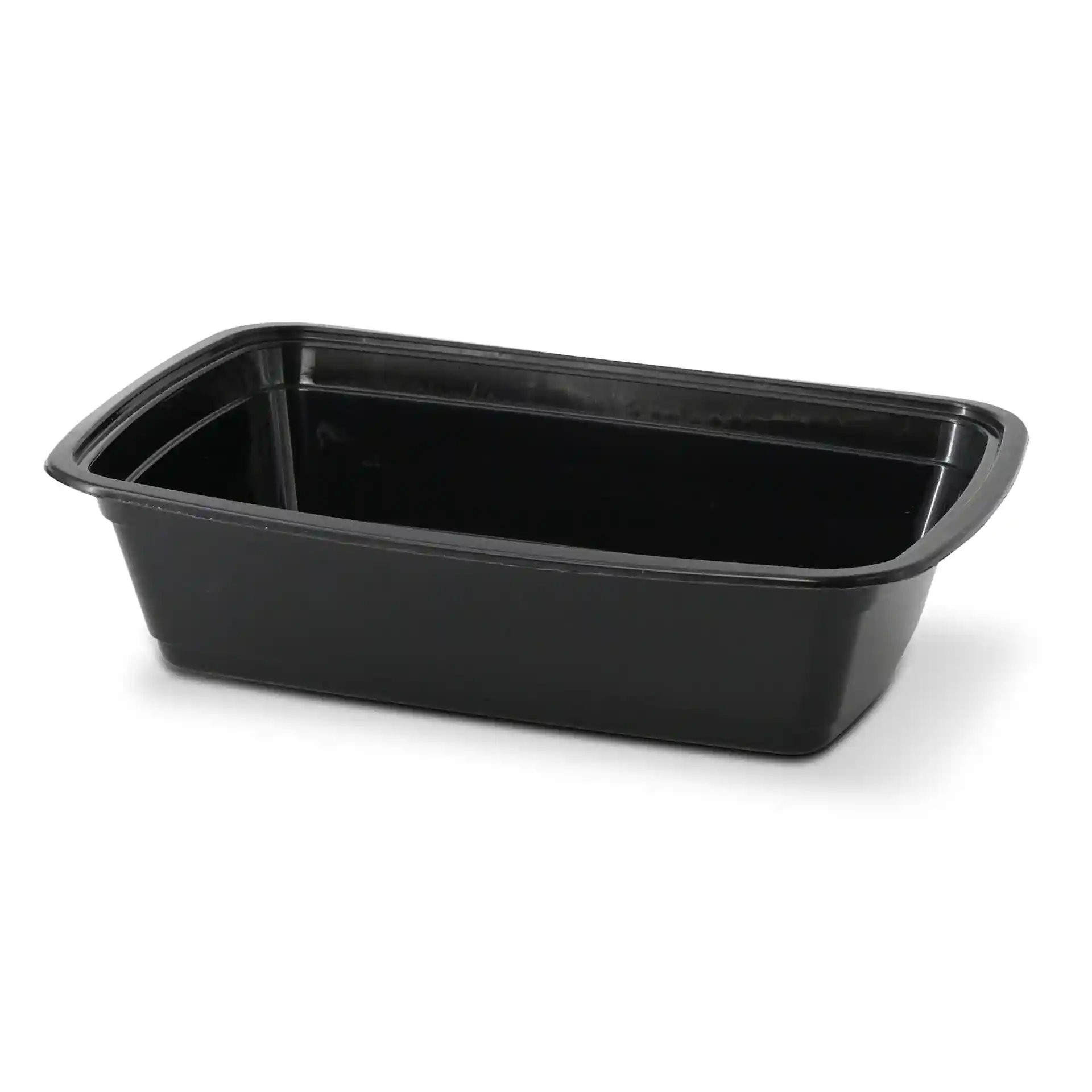 Mehrwegbehälter aus PP 1000 ml, rechteckig, schwarz