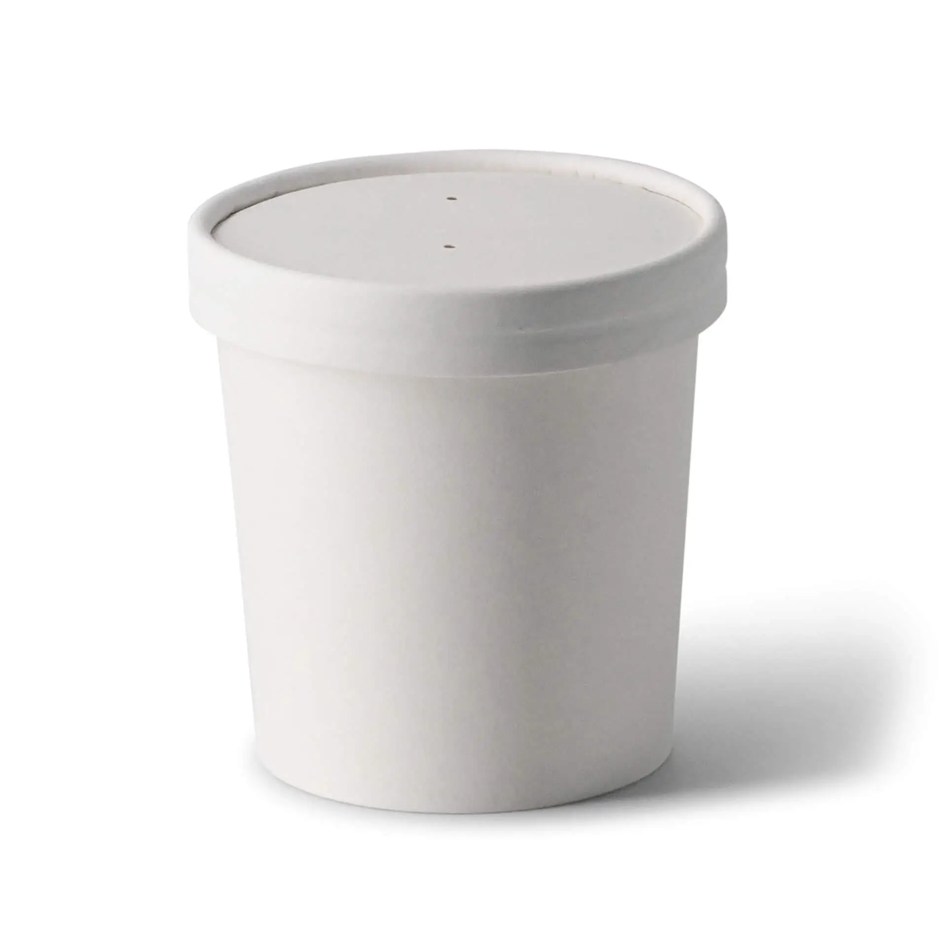 Suppenbecher to go aus Karton (Premium) 300 ml, Ø 90 mm, weiss, bio-beschichtet