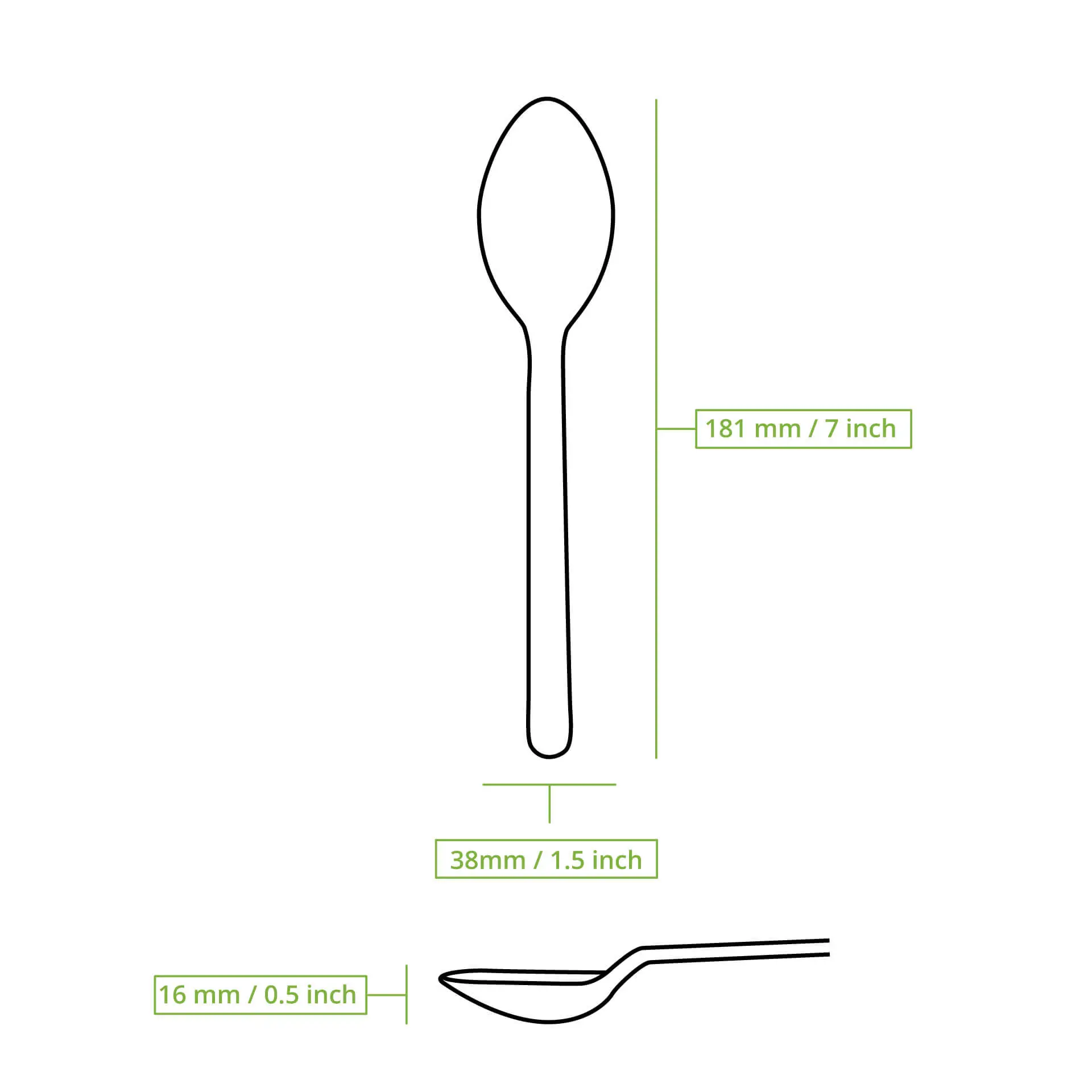 Cuillères réutilisables "merways Cutlery" 18 cm, naturel Cuillères réutilisables "merways Cutlery" 18 cm, naturel
