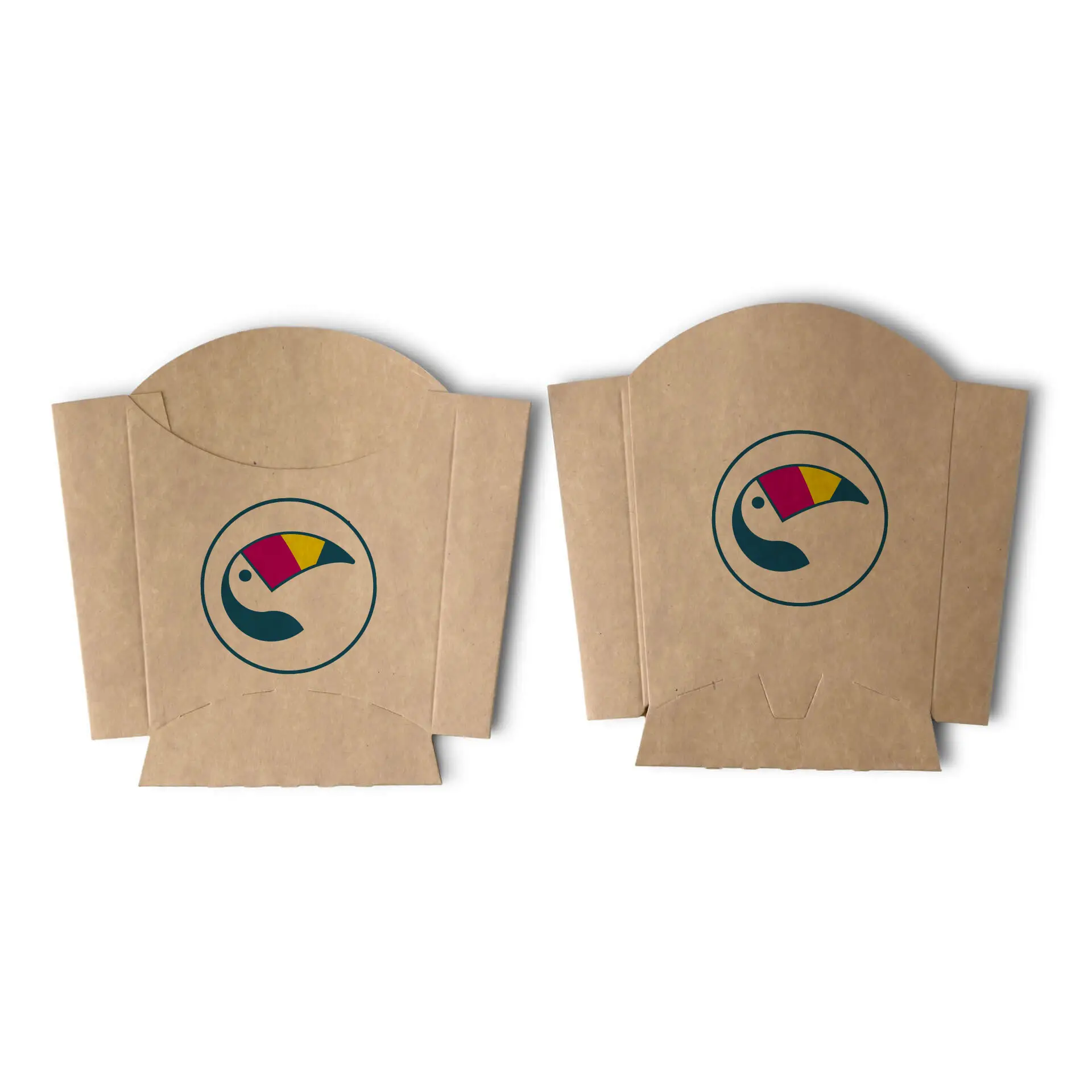 Pommesschütten bedrucken, 8,5 x 5 x 9,5 cm, wasserbasierte Beschichtung