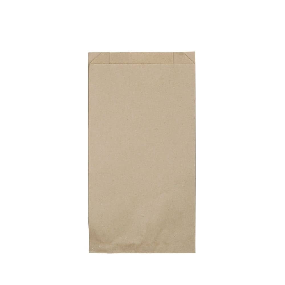 Papier-Flachbeutel 15 + 6 x 28,5 cm, braun