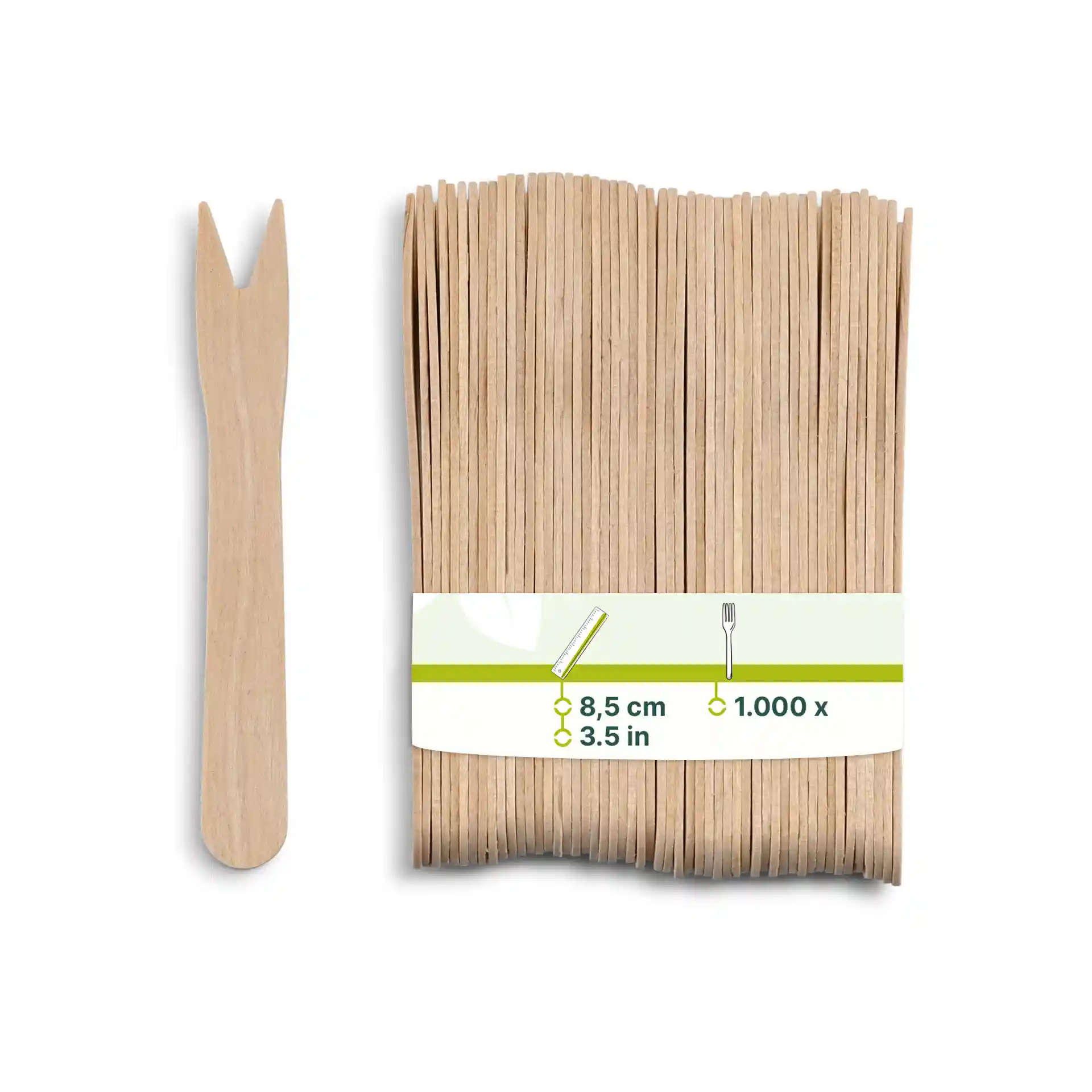 Fourchettes à frites en bois 8,5 cm