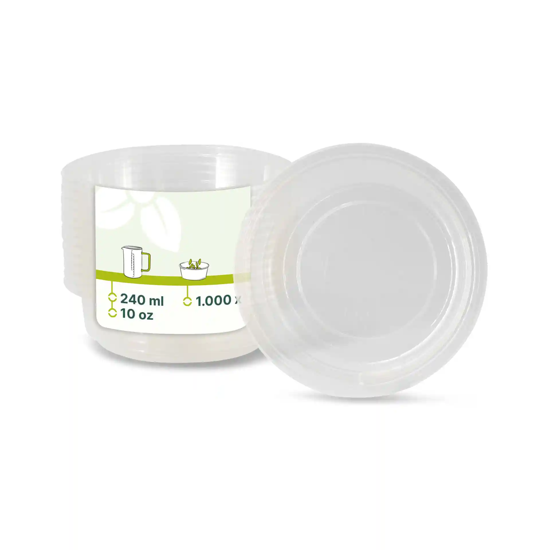 PLA-Deli-Becher 240 ml, Ø 121 mm, rund