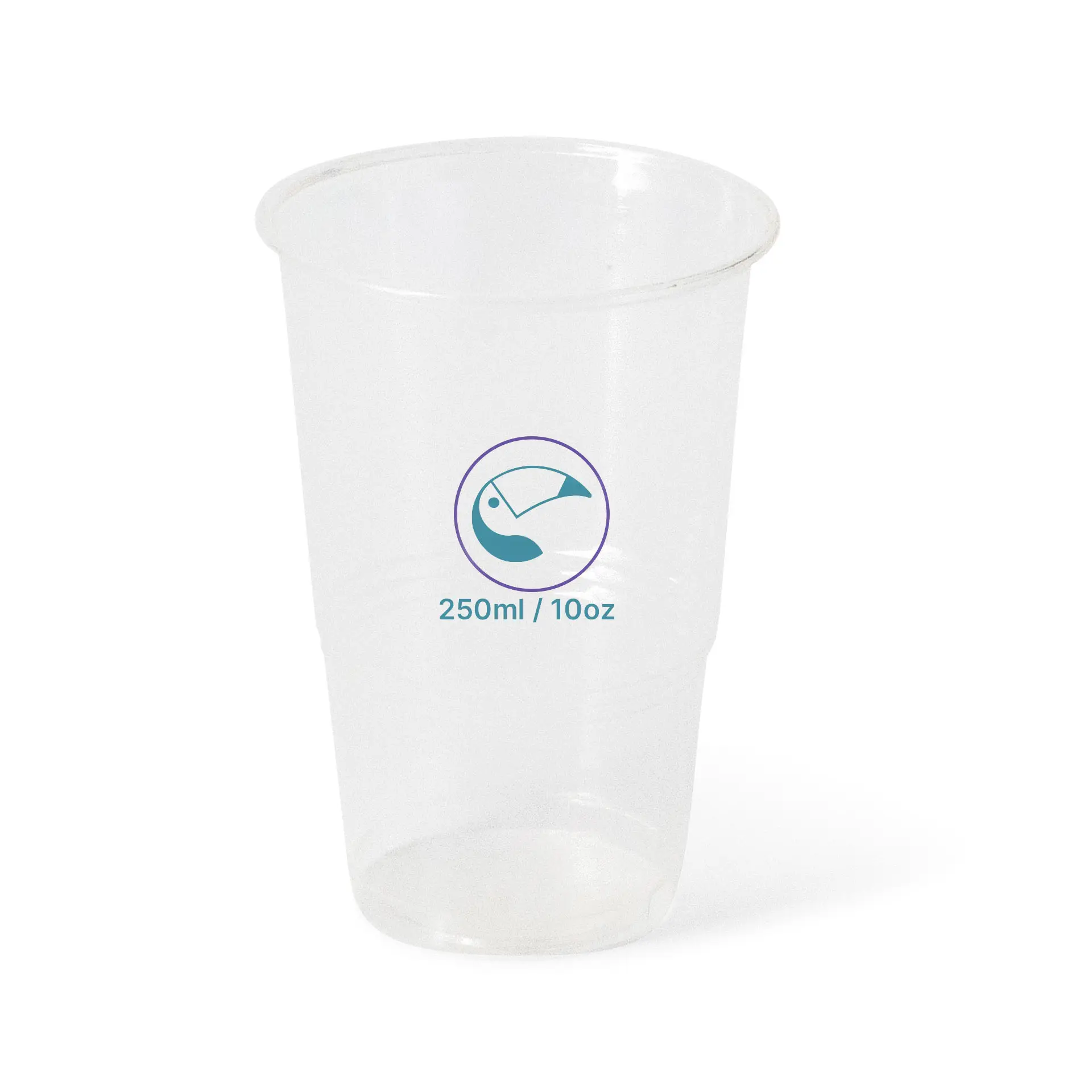 Gobelets en plastique personnalisés 250 ml / 10 oz, transparents, rPET