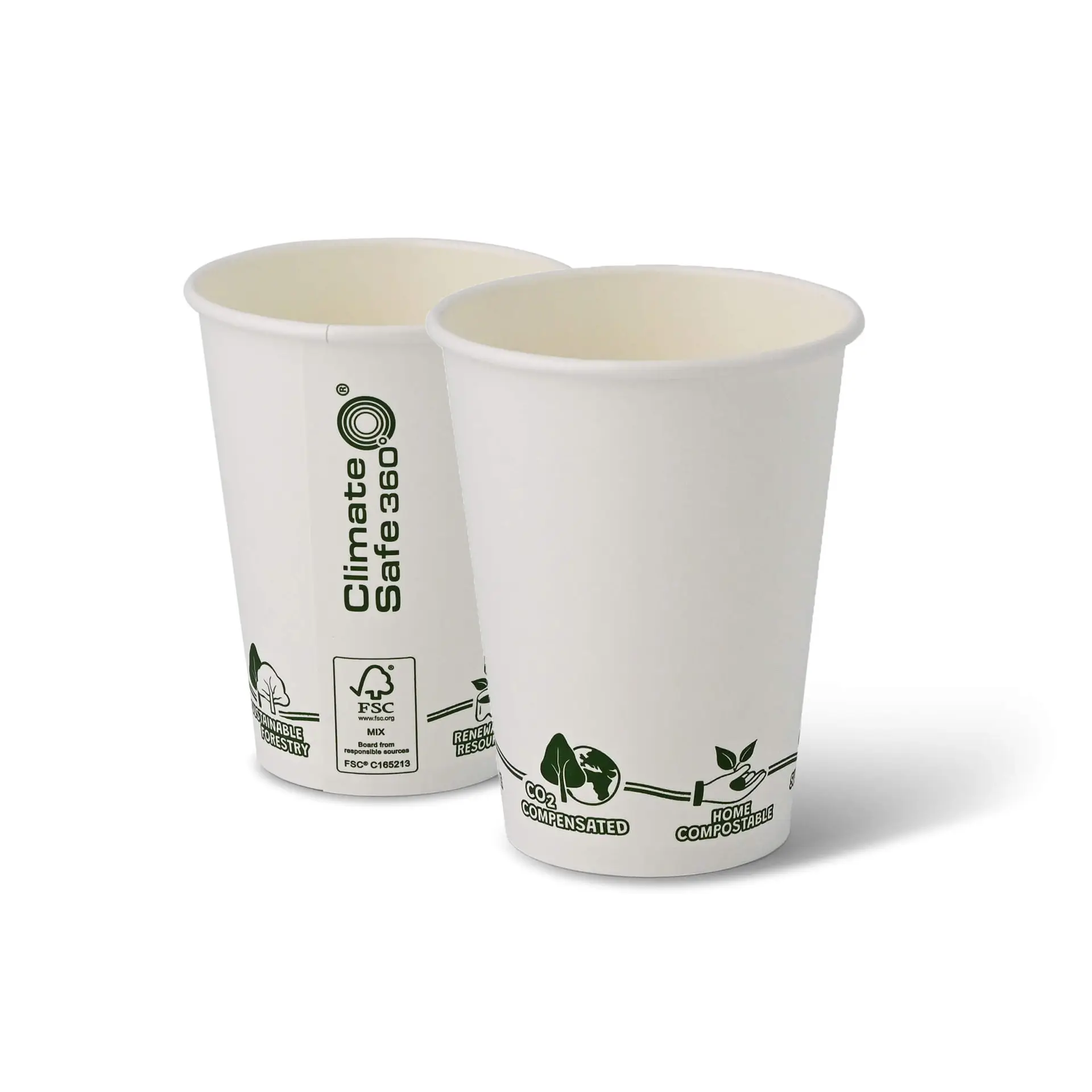 Pappbecher 300 ml / 12 oz, Ø 90  mm, "EcoUp©"- Icons