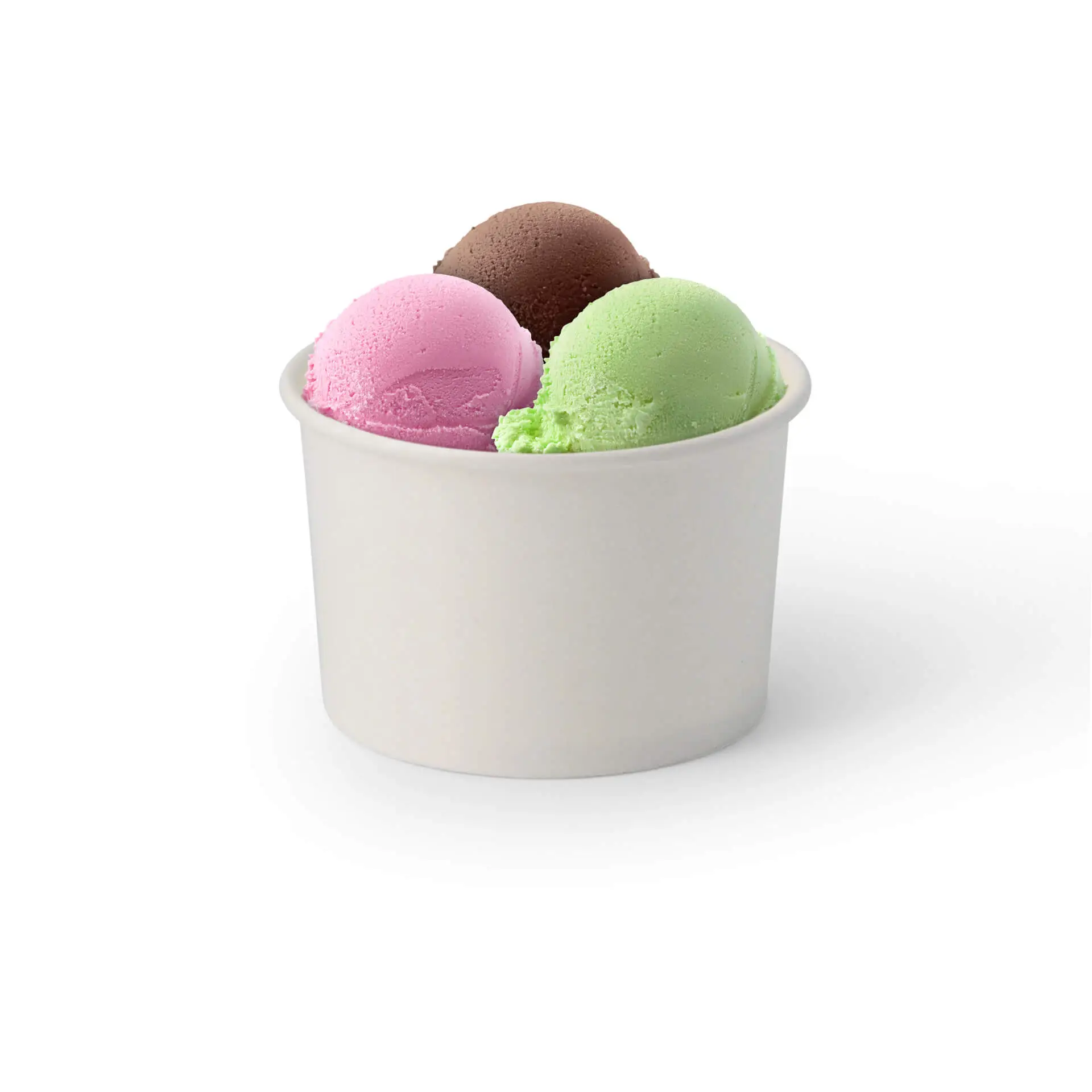 Eisbecher Pappe M (beschichtet) 200 ml, max. 270 ml, Ø 92 mm, weiss Eisbecher Pappe M (beschichtet) 200 ml, max. 270 ml, Ø 92 mm, weiss