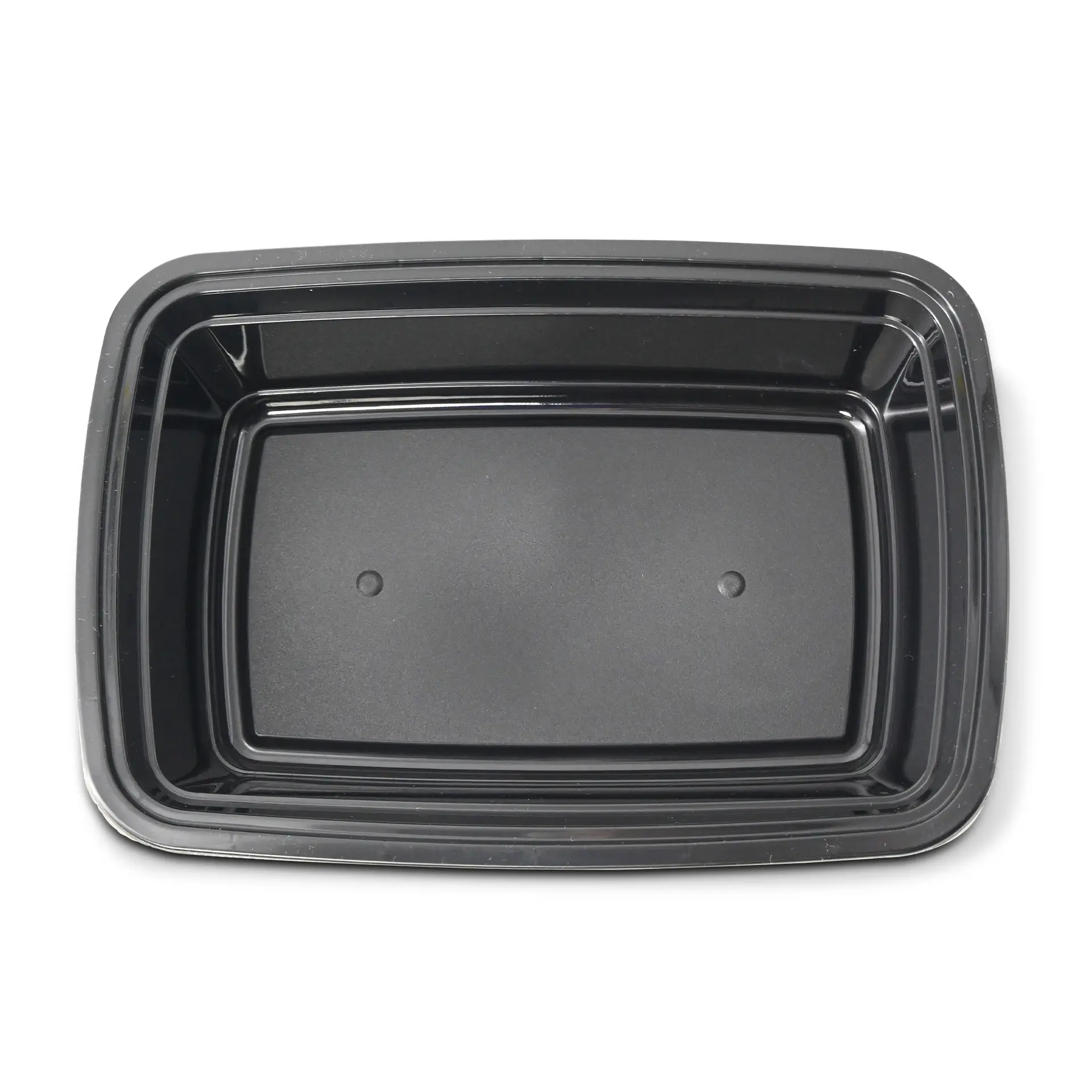 Récipient réutilisable en PP 1000 ml, rectangulaire, noir