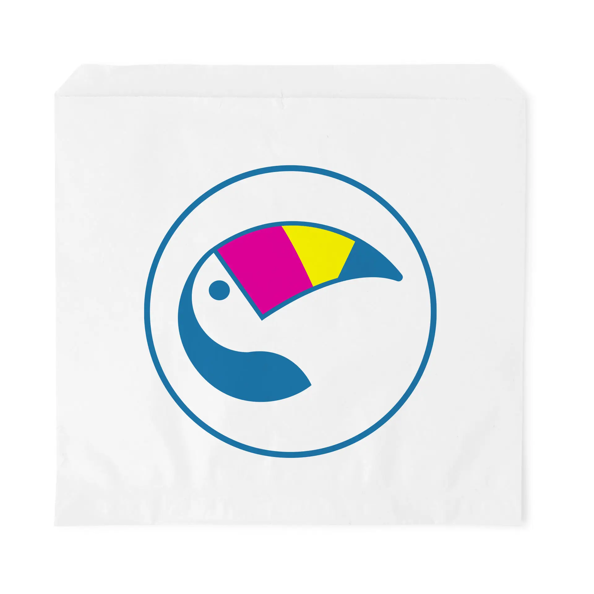 Flachbeutel bedrucken, weiss, 24,5 x 25 cm