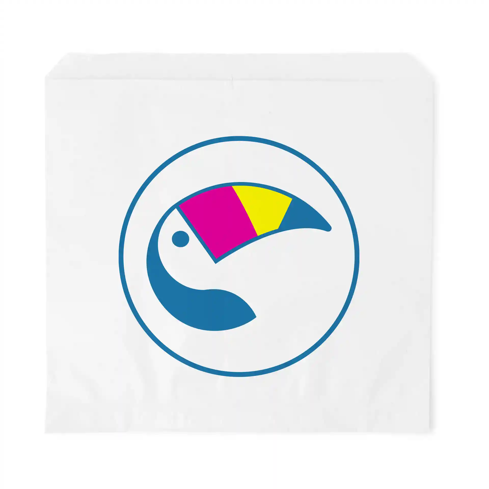 Personnalisation de sachets plats, blanc, 24,5 × 25 cm