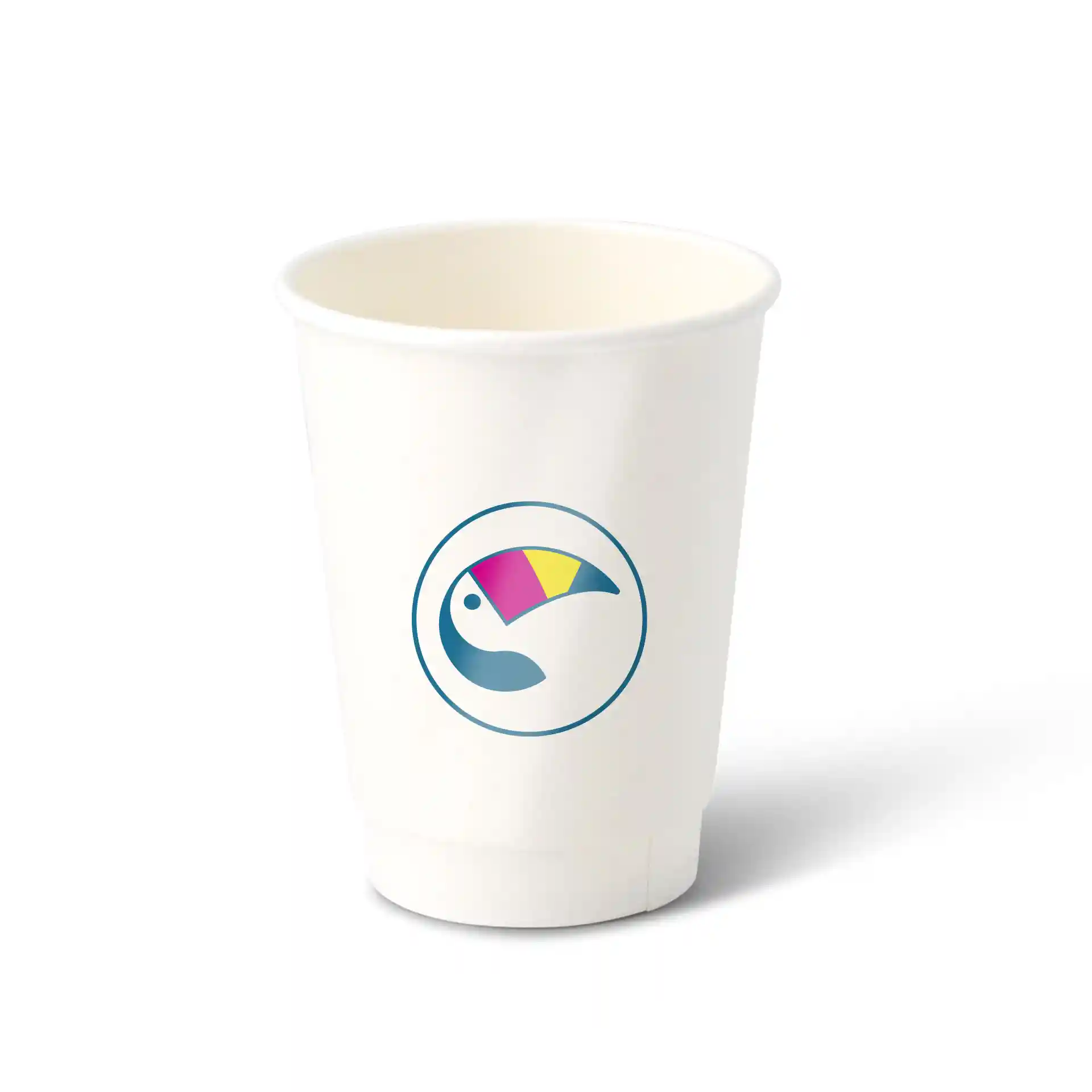 Gobelets personnalisés en carton, double paroi, 300 ml / 12 oz, brillant, PE