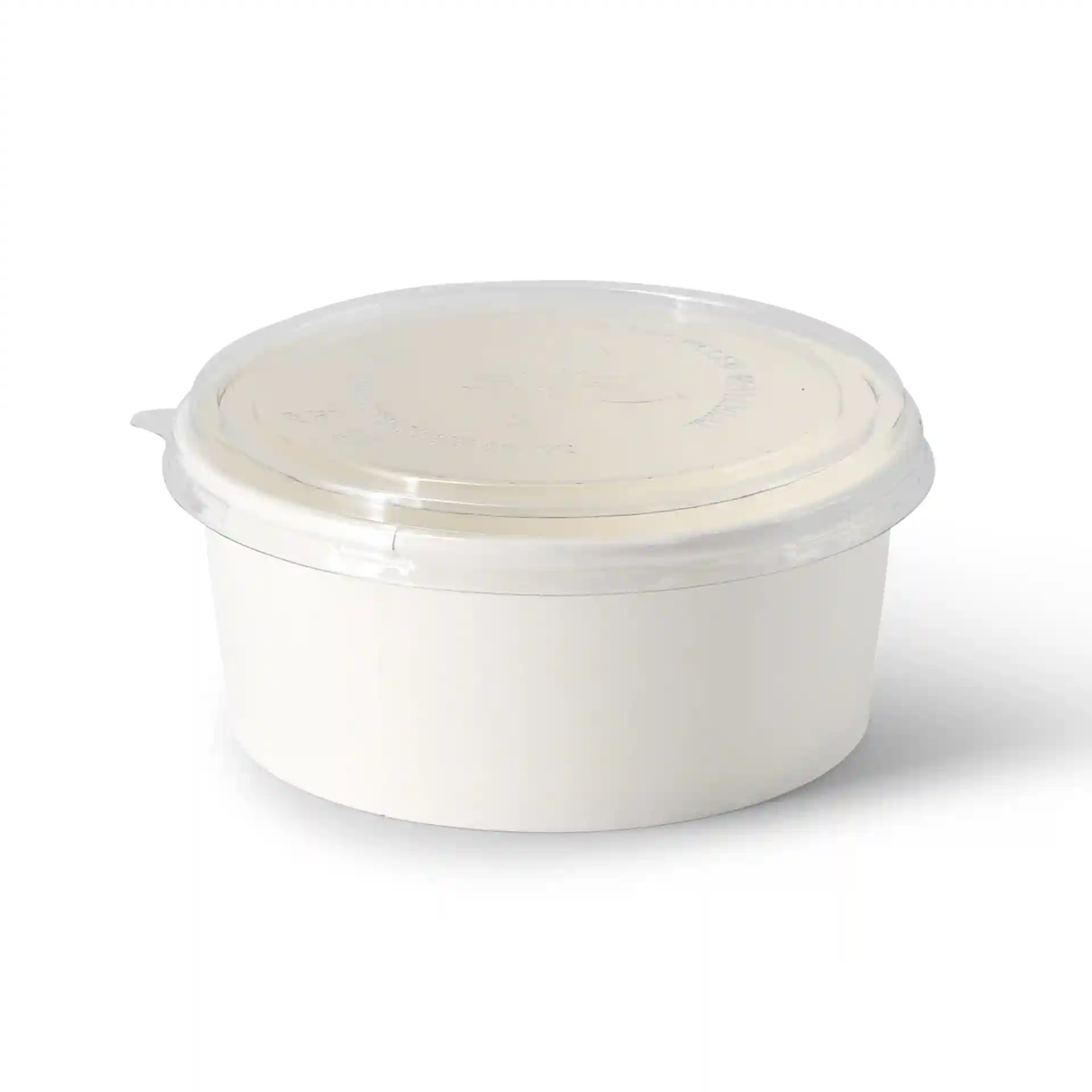 Kartonschale / Salatschale (bio-beschichtet) 650 ml, Ø 150 mm, weiss