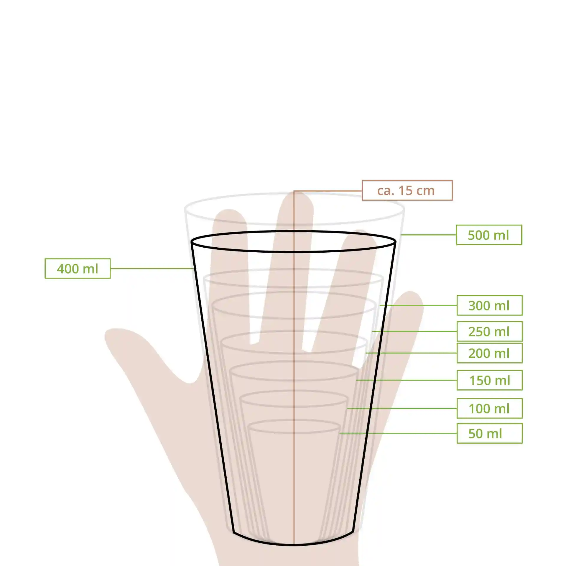 Gobelet en carton 400 ml / 16 oz, Ø 90 mm, simple paroi, blanc, revêtu de PLA